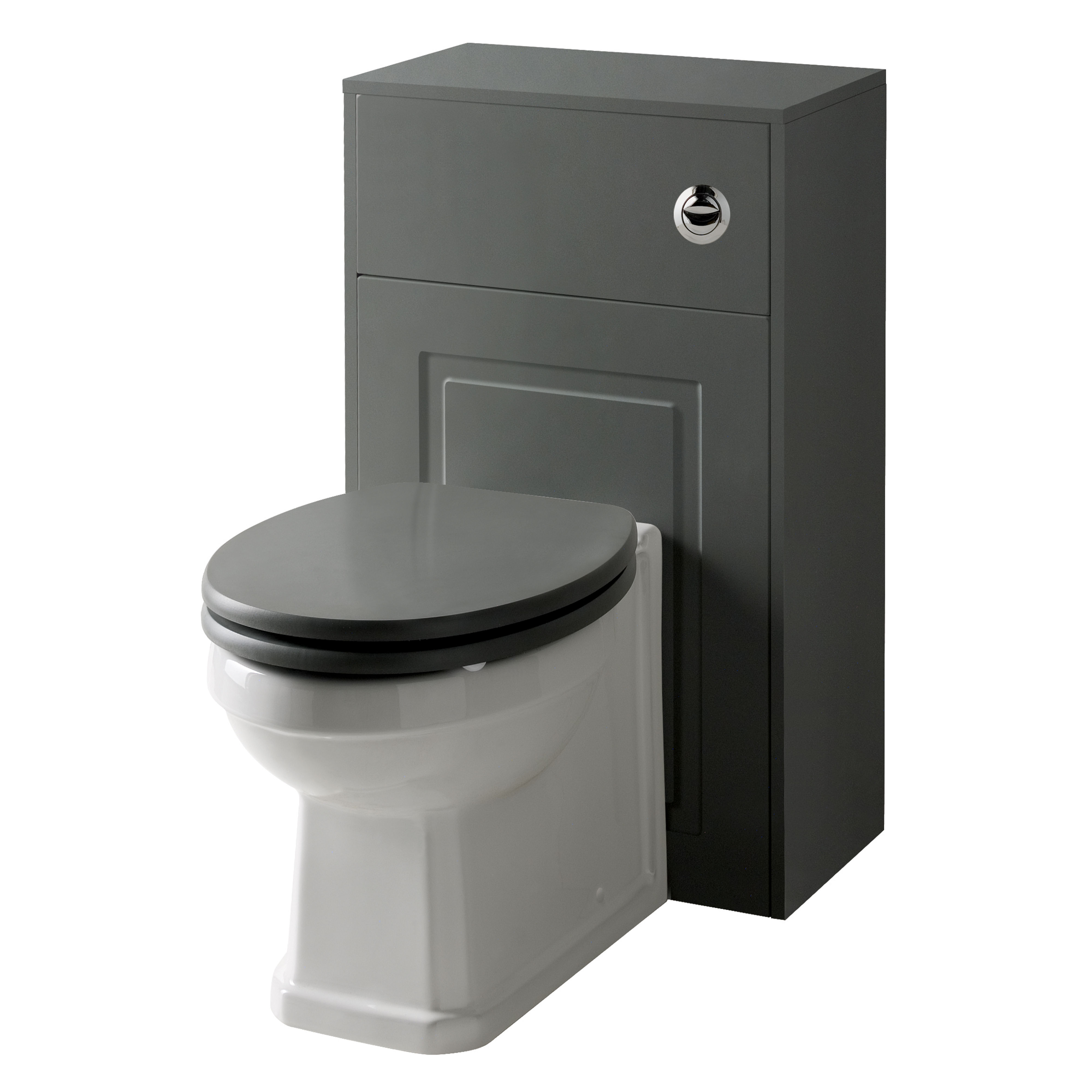 Kartell K-Vit Astley Round Soft Close Toilet Seat Matt Grey (For Astley BTW Pan)