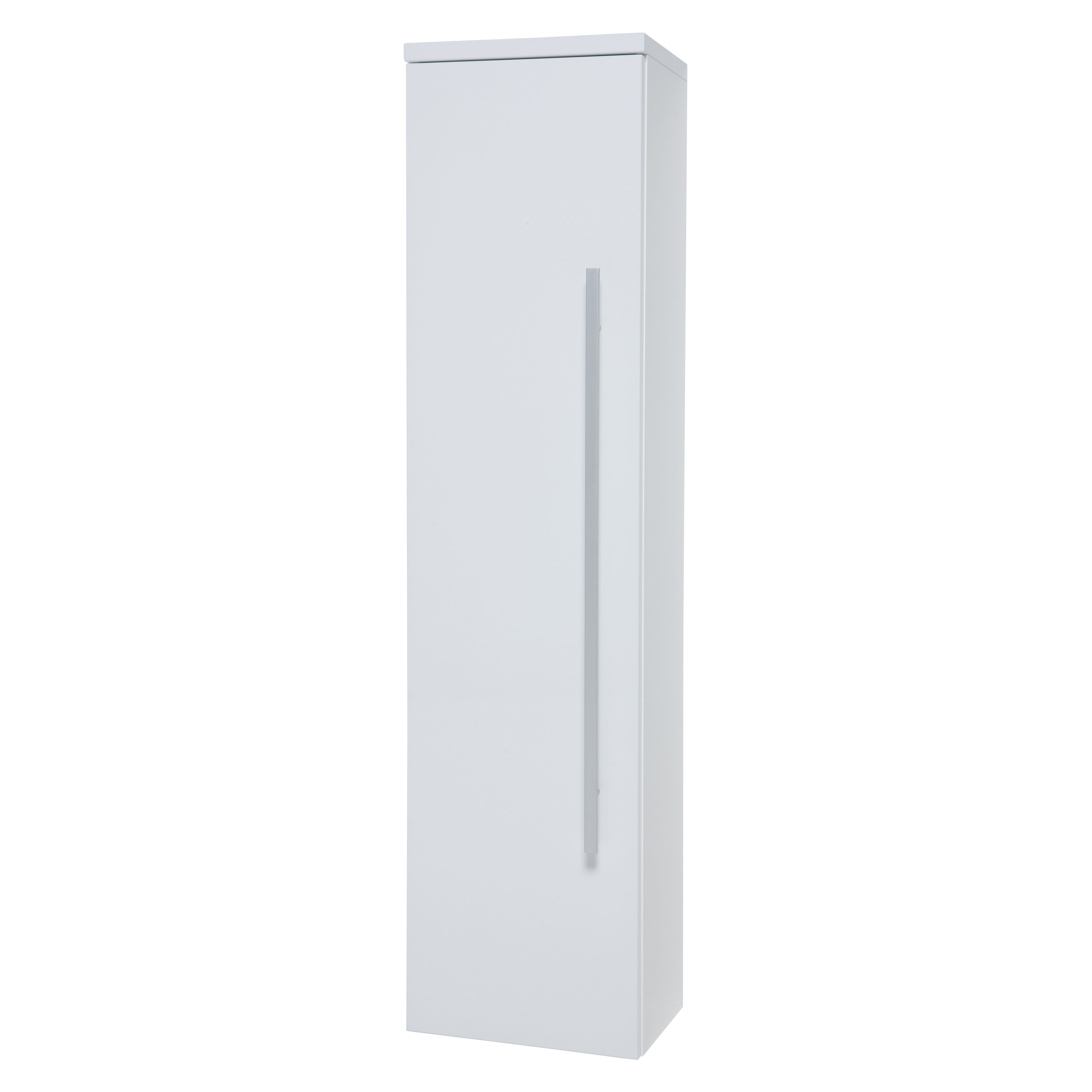 Kartell K-Vit Purity Wall Mounted Bathroom Tall Side Unit White 1400mm - FUR090PU
