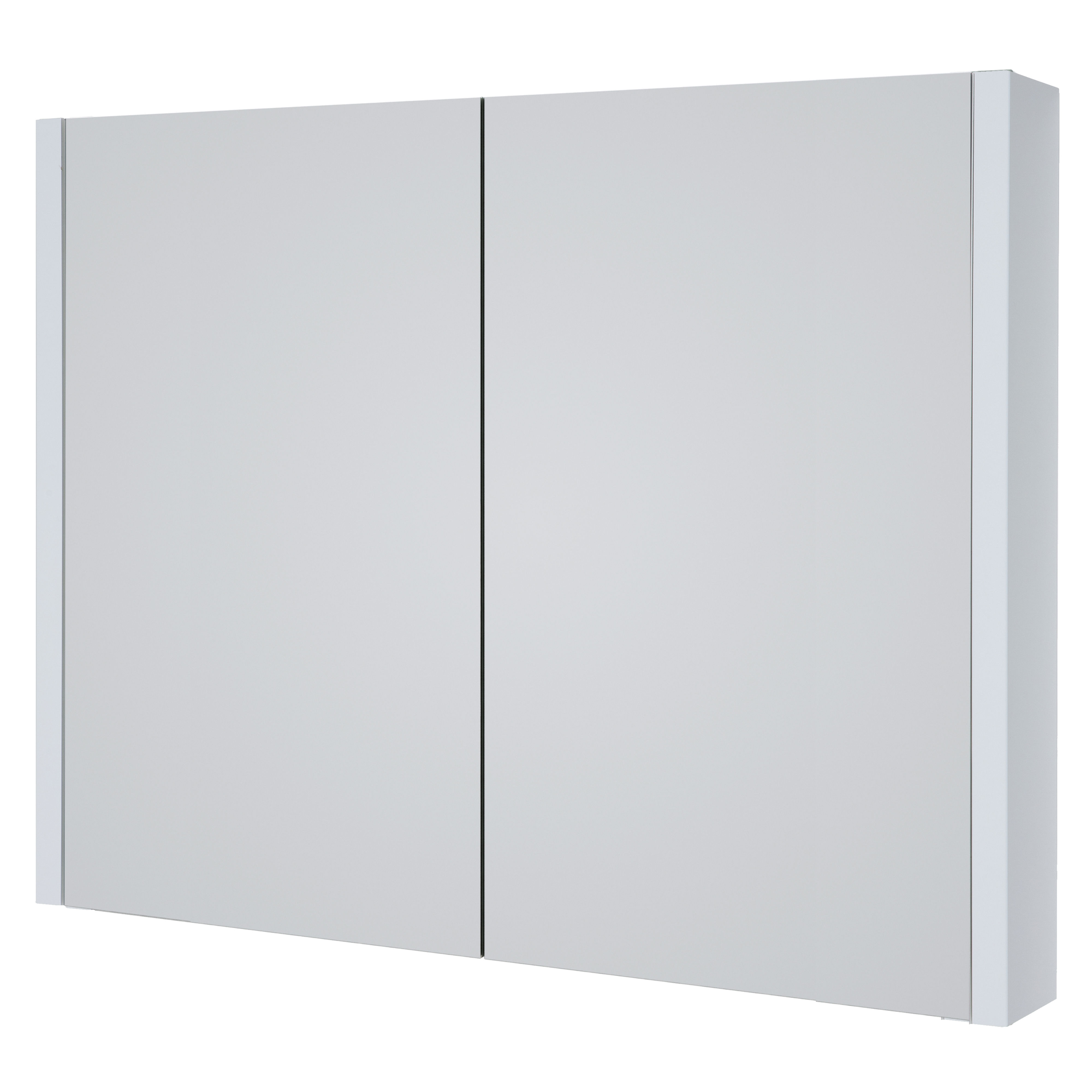 Kartell K-Vit Purity Mirrored Bathroom Cabinet White 800mm - FUR096PU