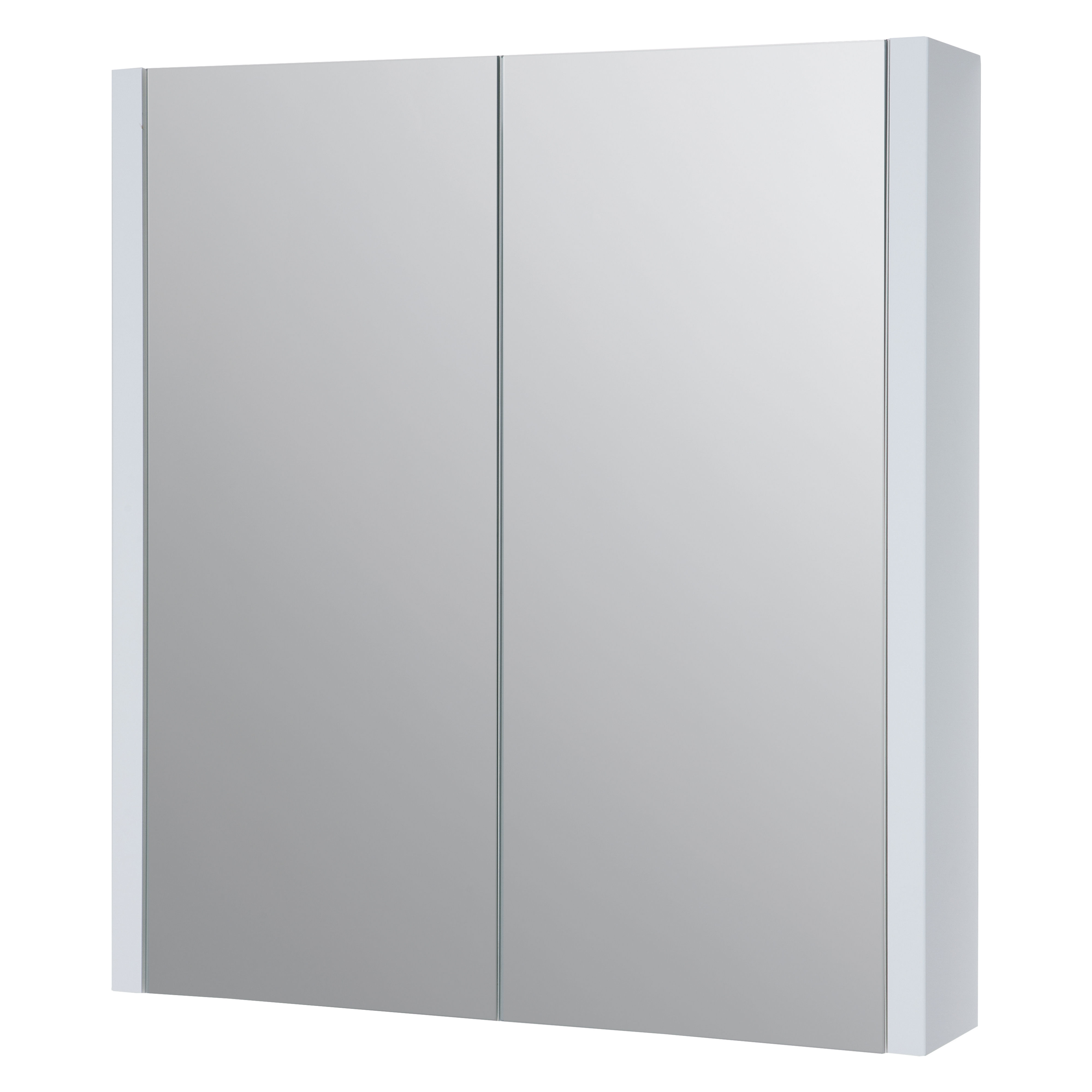 Kartell K-Vit Purity Mirrored Bathroom Cabinet White 600mm - FUR110PU