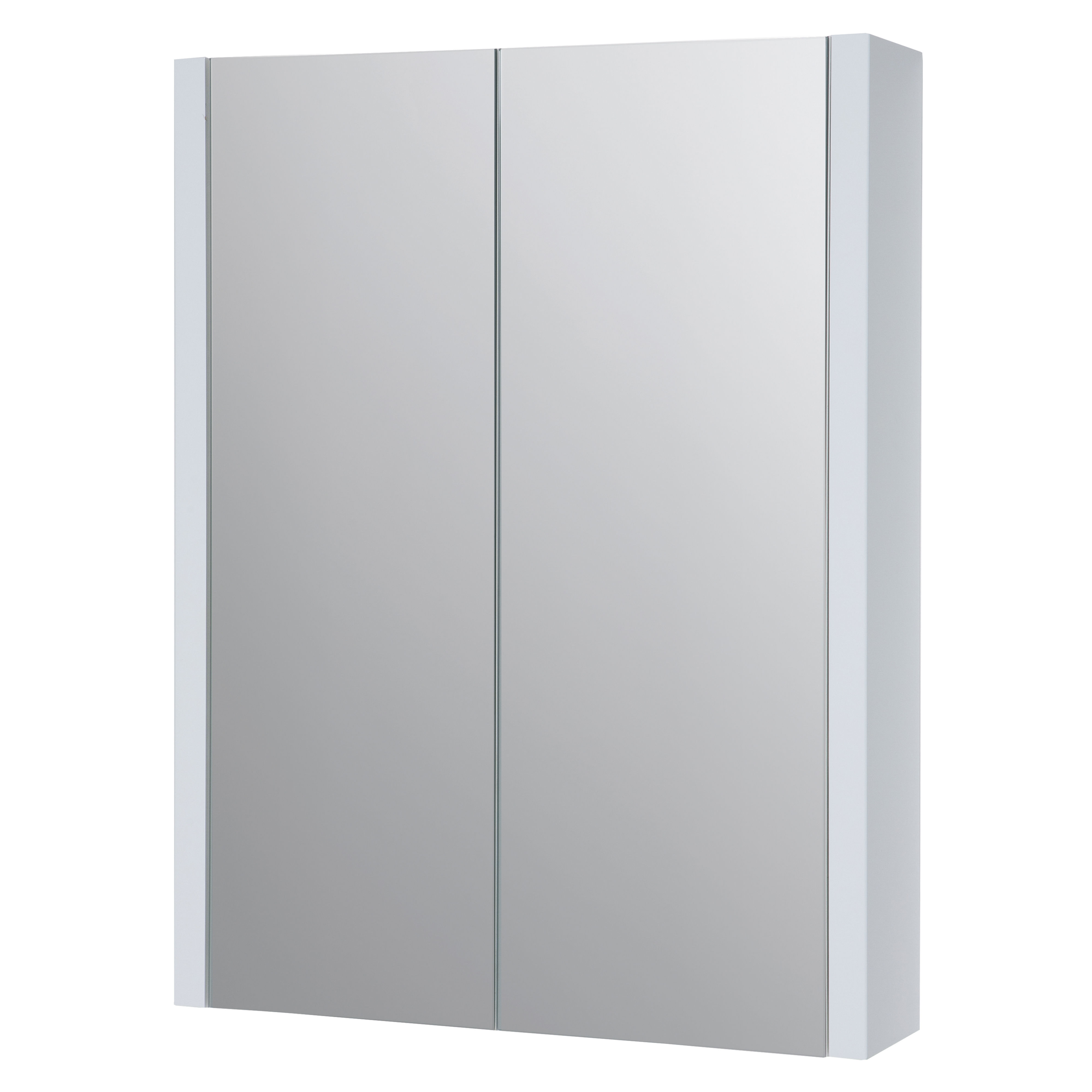 Kartell K-Vit Purity Mirrored Bathroom Cabinet White 500mm - FUR116PU