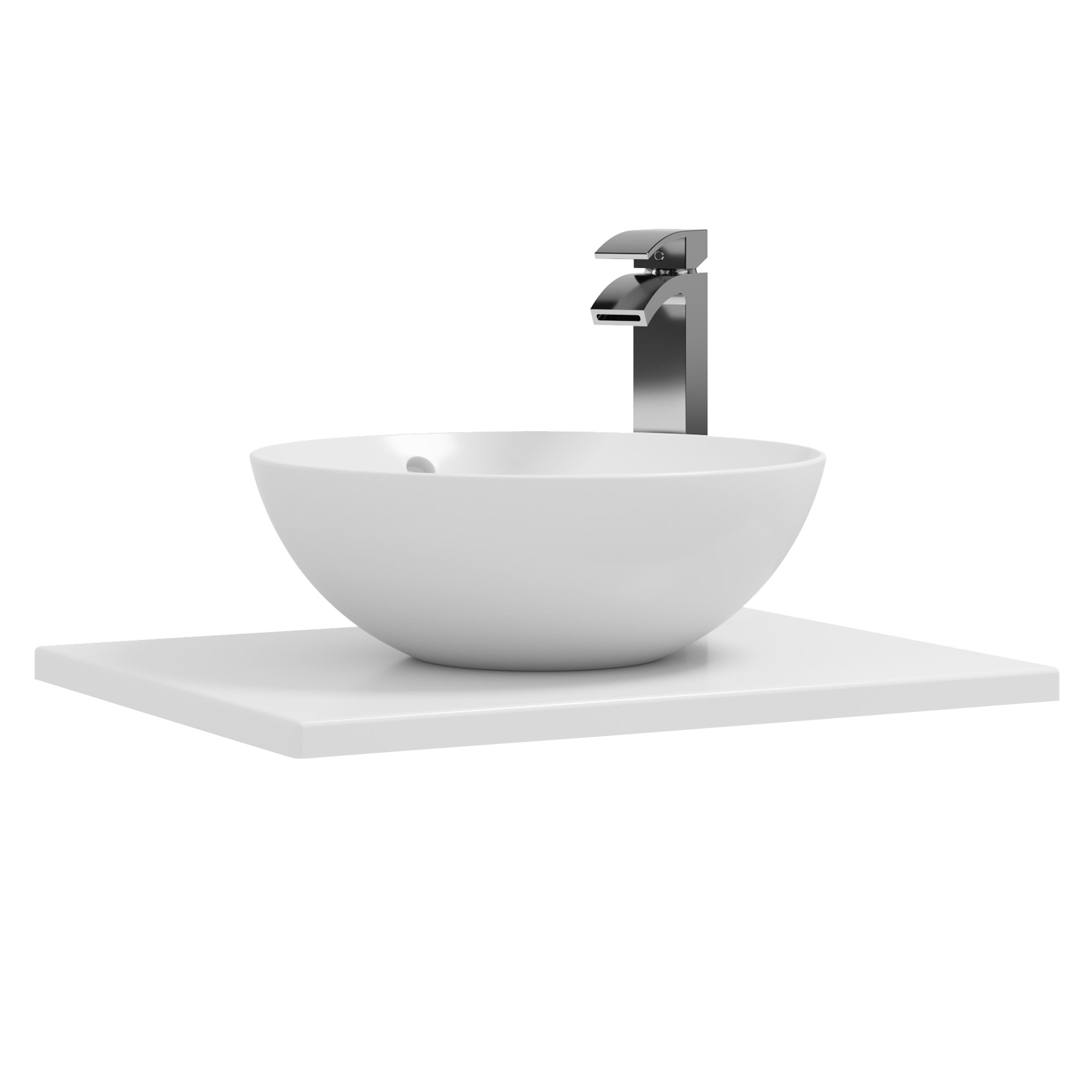 Kartell K-Vit Purity Round Sit on Bowl Basin 430mm