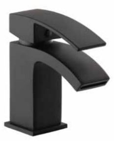 K-Vit Fiuto Nero Mono Basin Mixer Tap Black