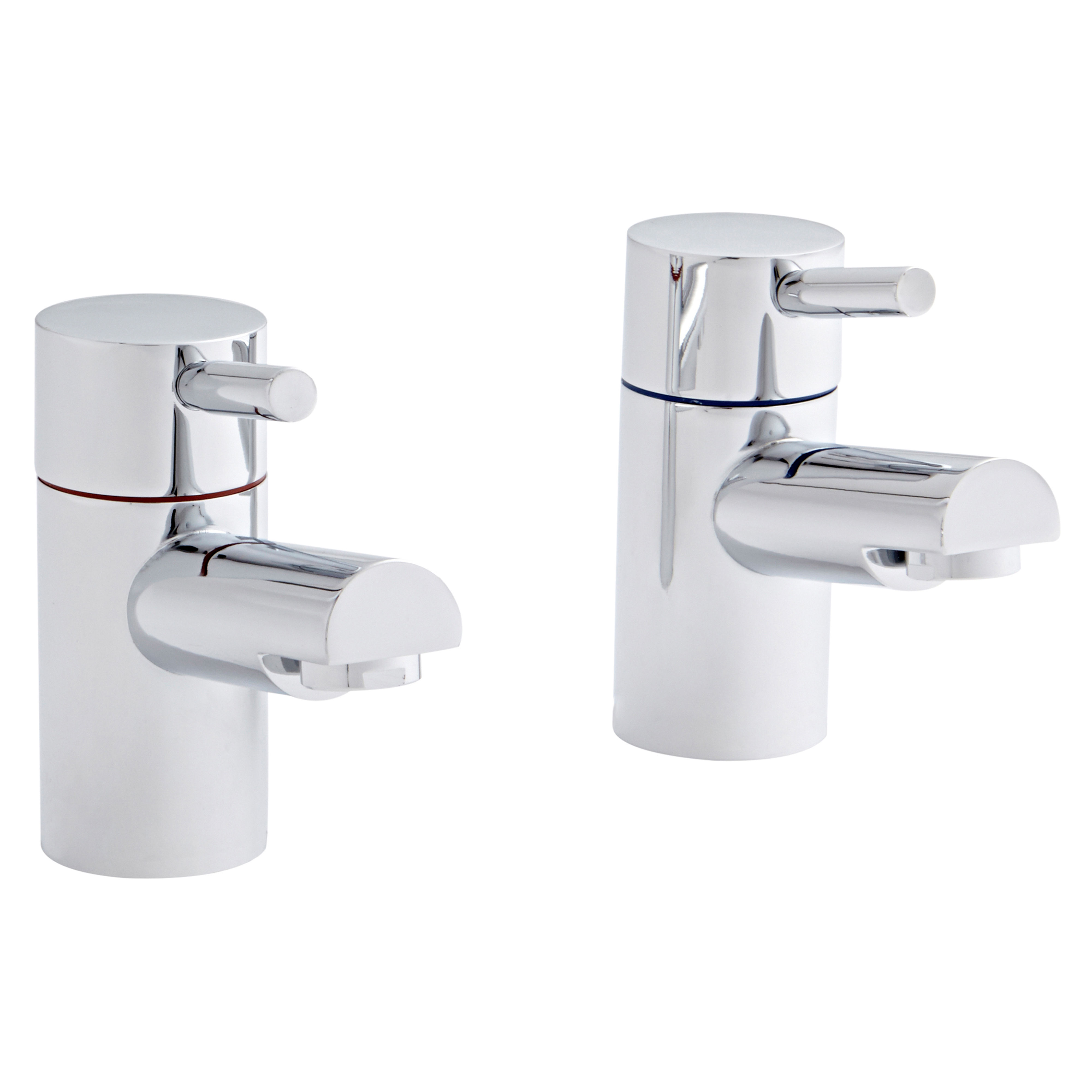 Kartell K-Vit Plan Bath Pillar Taps - TAP016PL