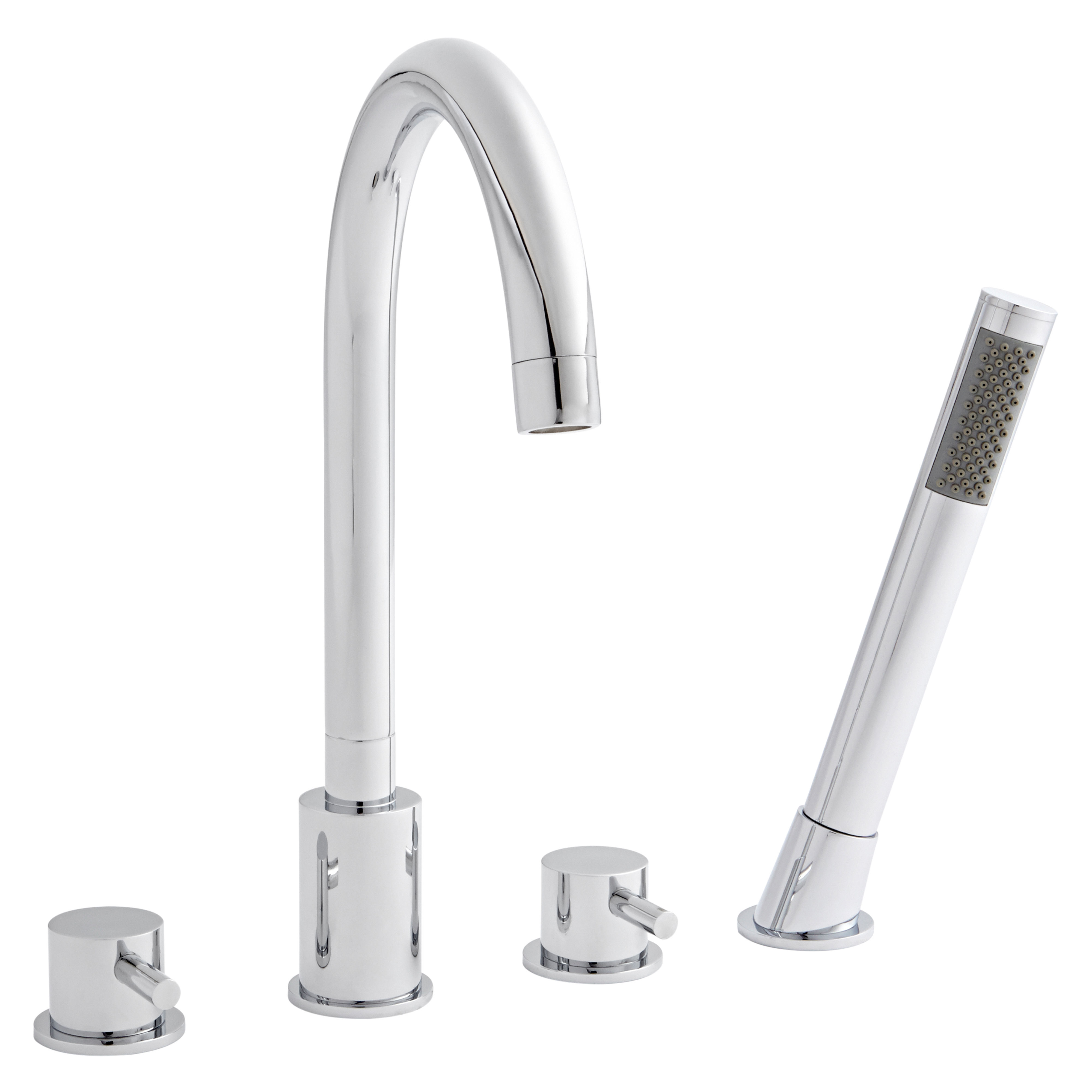 Kartell K-Vit Plan 4 Hole Bath Shower Mixer Tap - TAP018PL