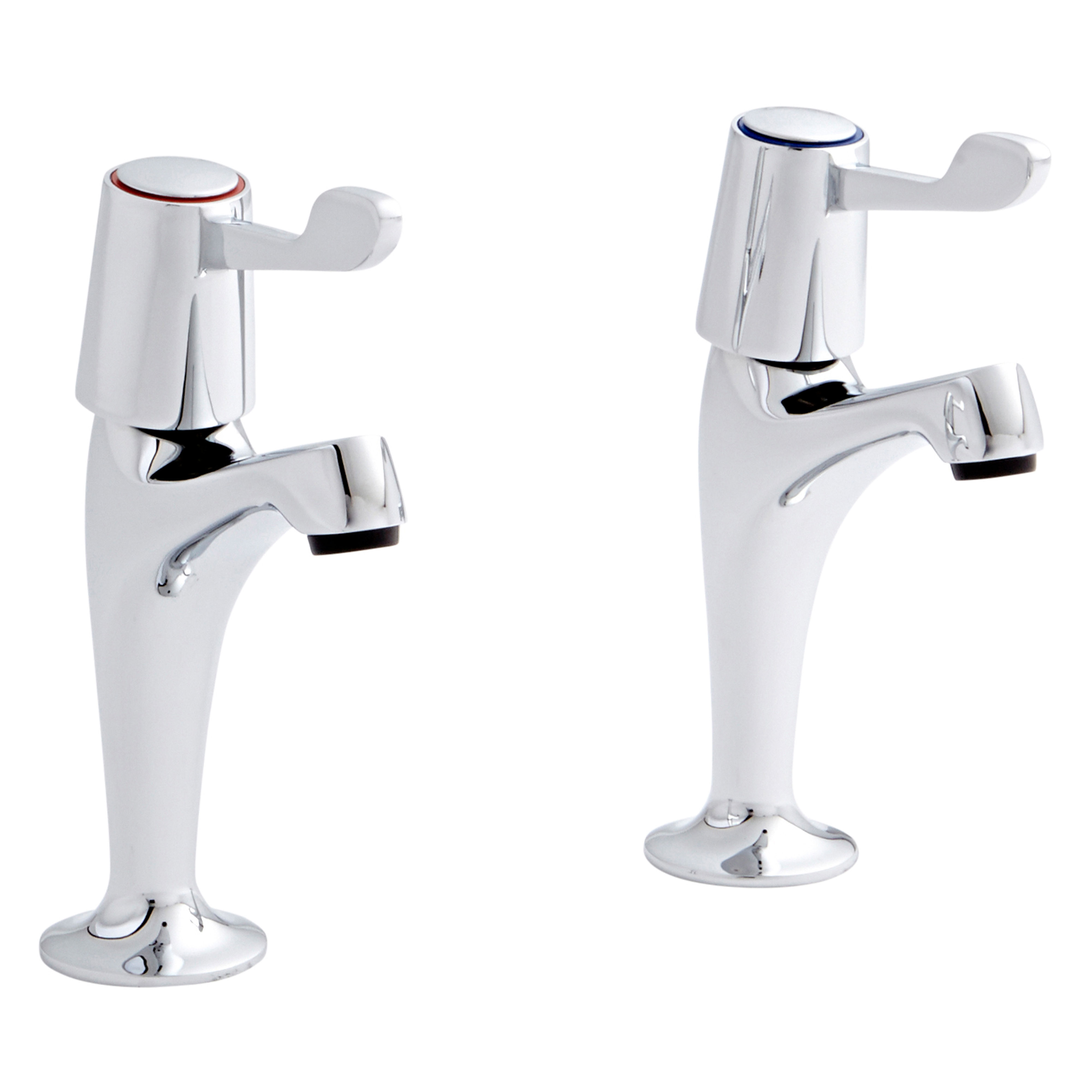 Kartell K-Vit Leva High Neck Kitchen Sink Pillar Taps - TAP172LE