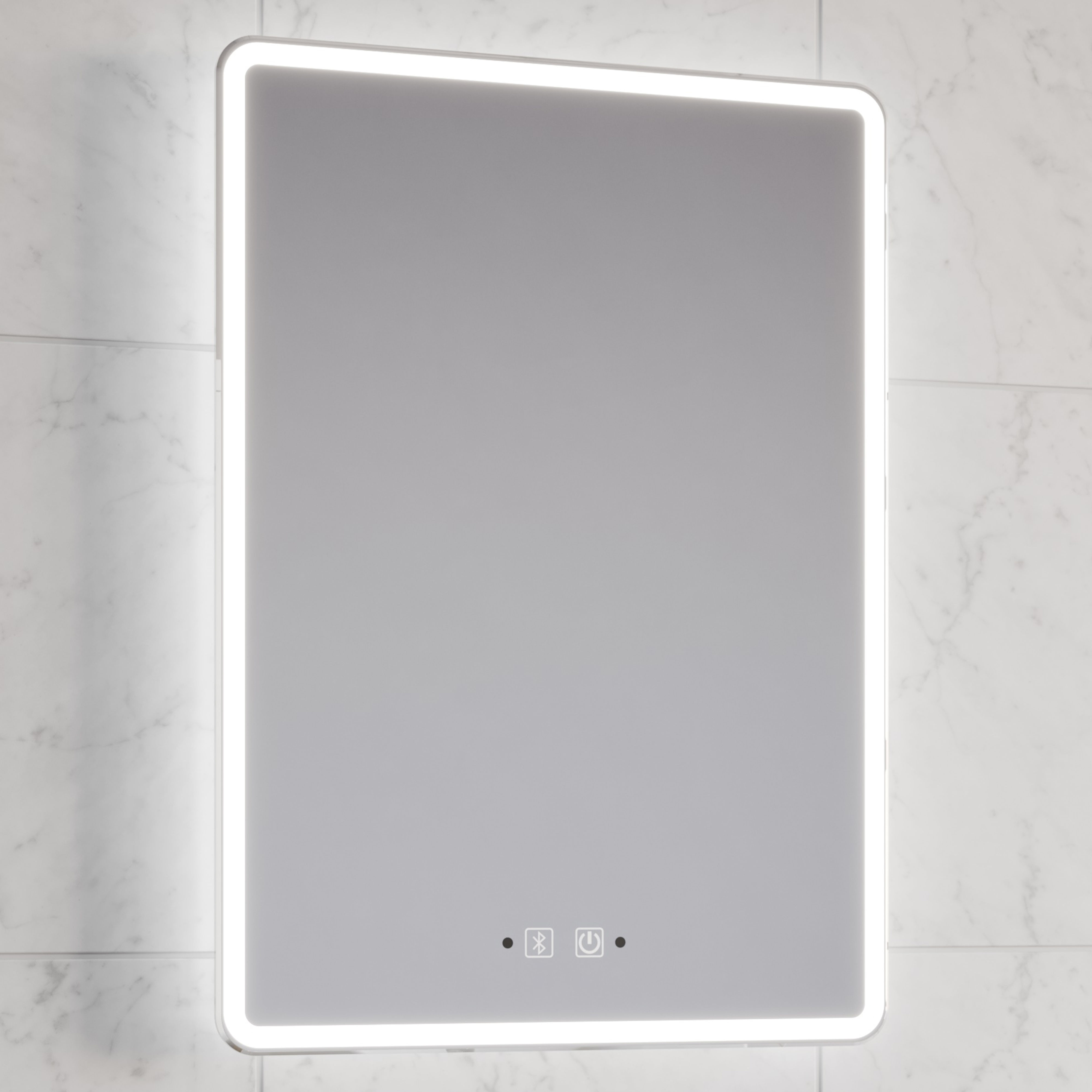 Kartell K-Vit Optima LED Mirror Chrome 500mm x 700mm - MIR006