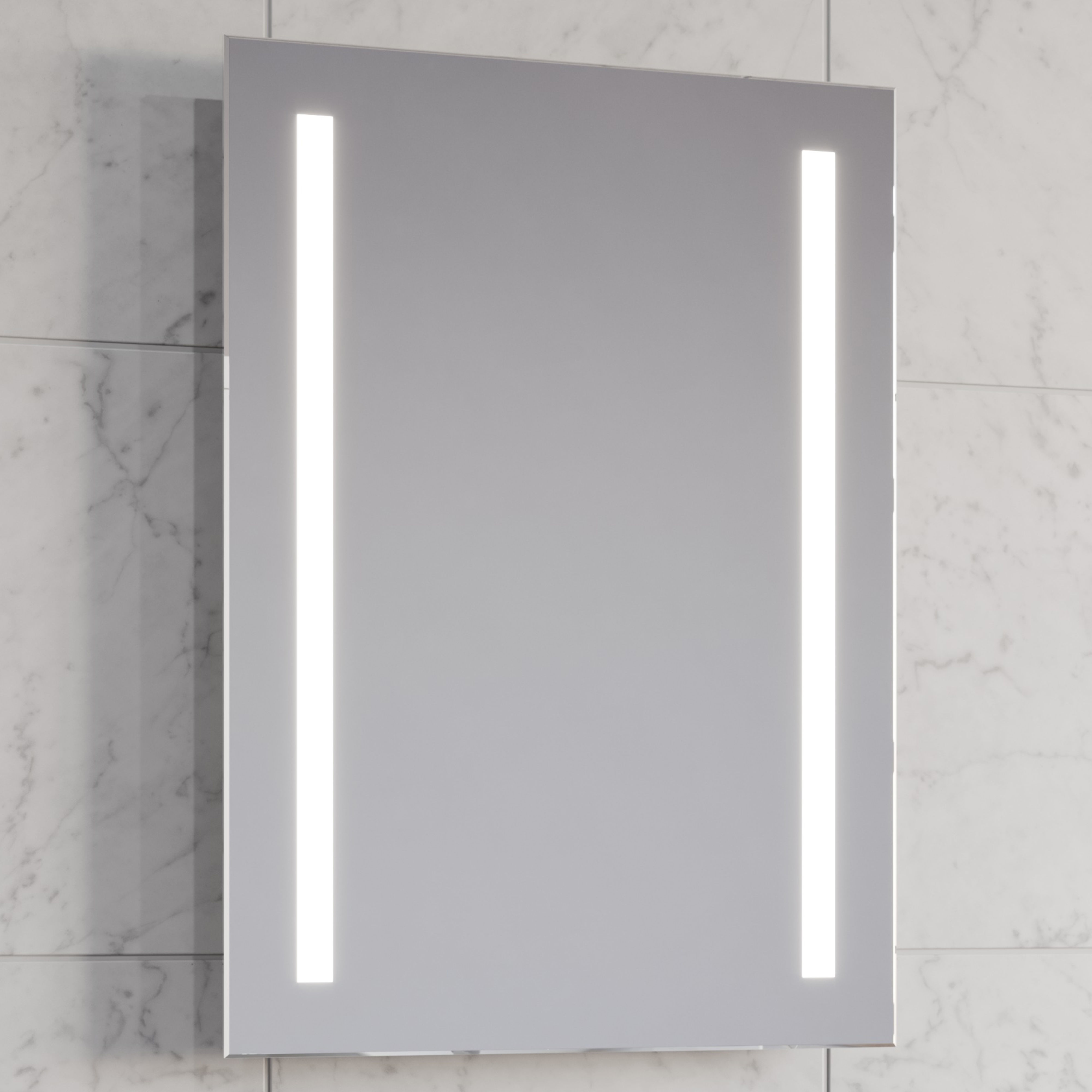 Kartell K-Vit Wilson LED Mirror Chrome 500mm x 700mm - MIR008