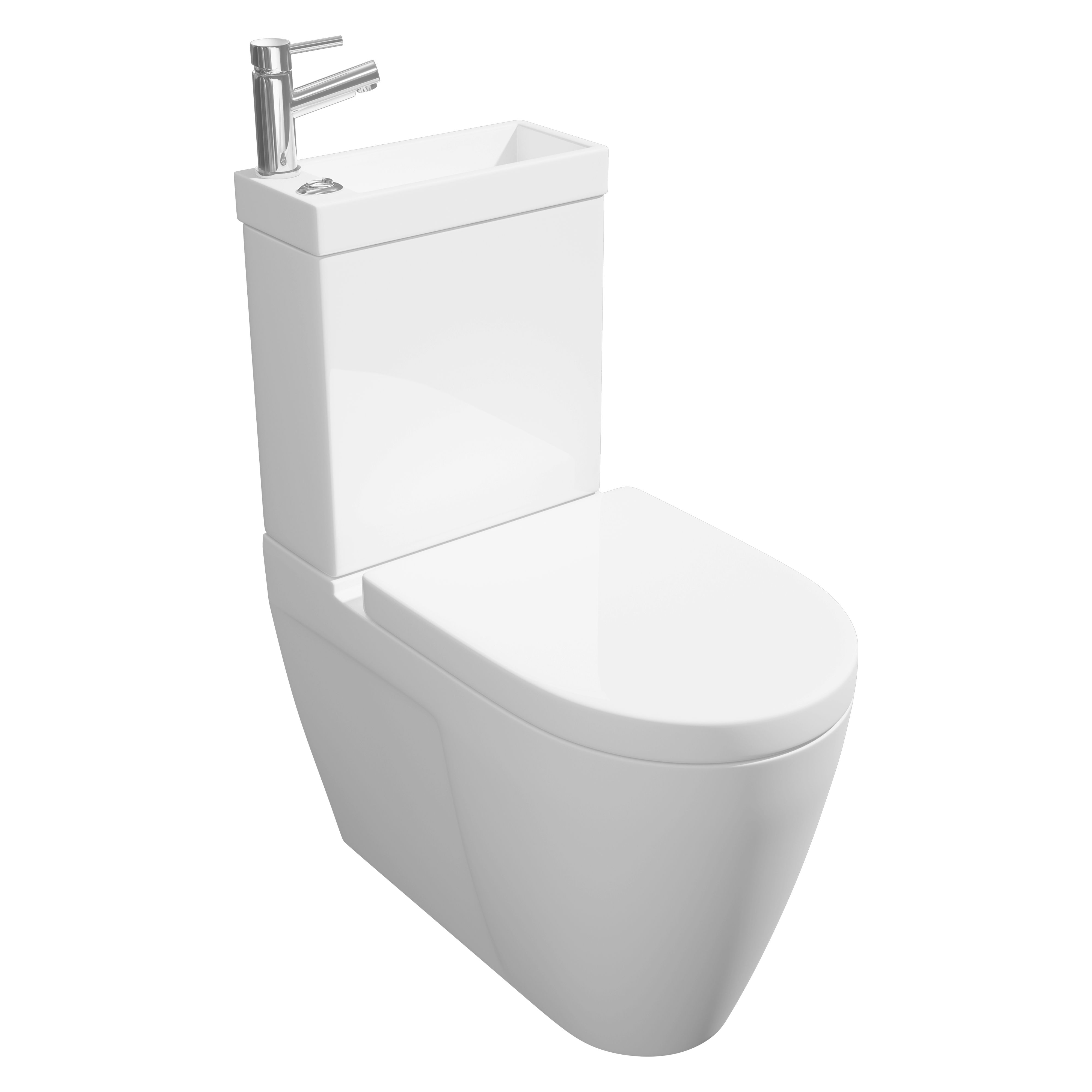 Kartell K-Vit Combi 2-in-1 WC and Basin Set with Basin Mixer