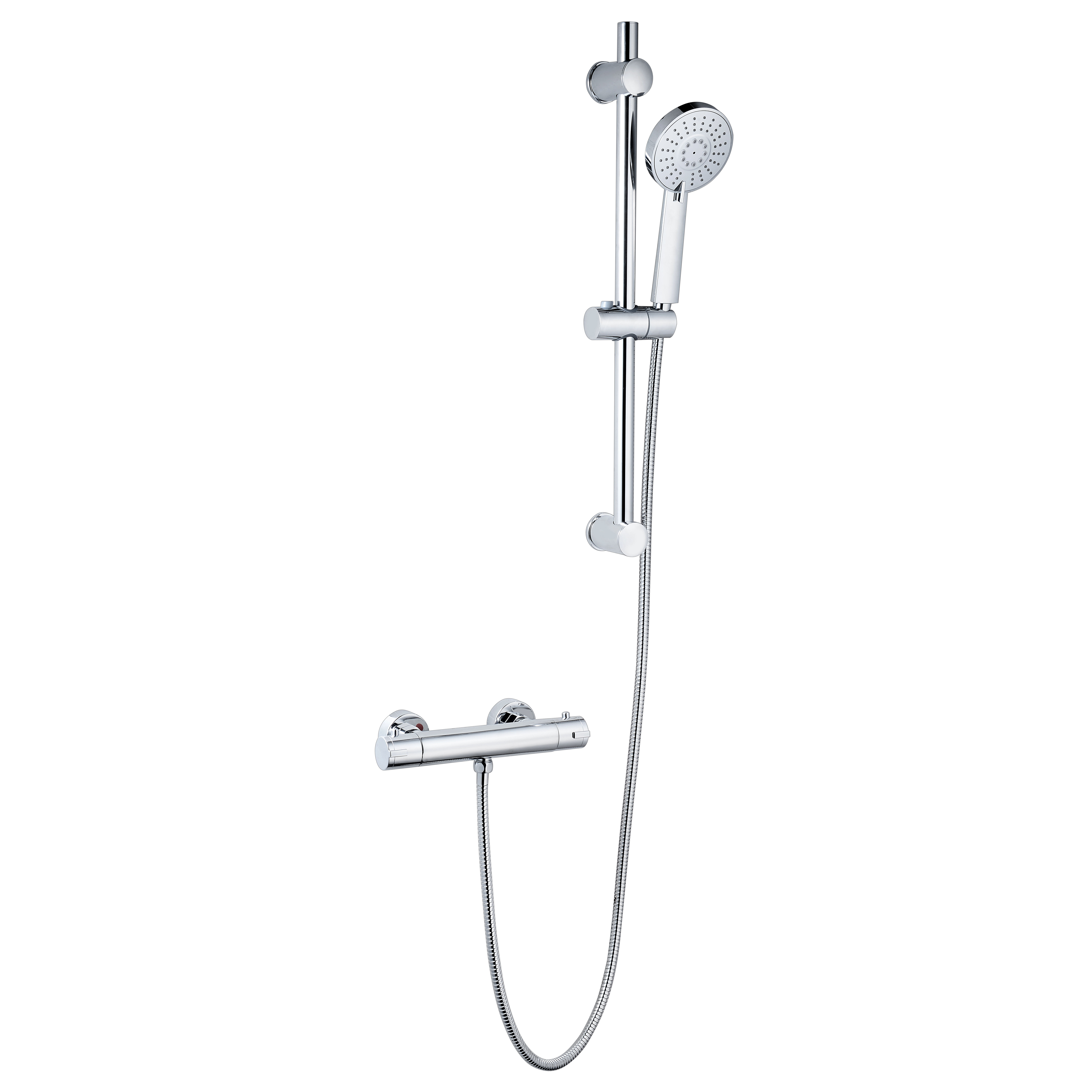 K-Vit Plan Thermostatic Bar Shower with Adjustable Slide Rail Kit - SHO005PL