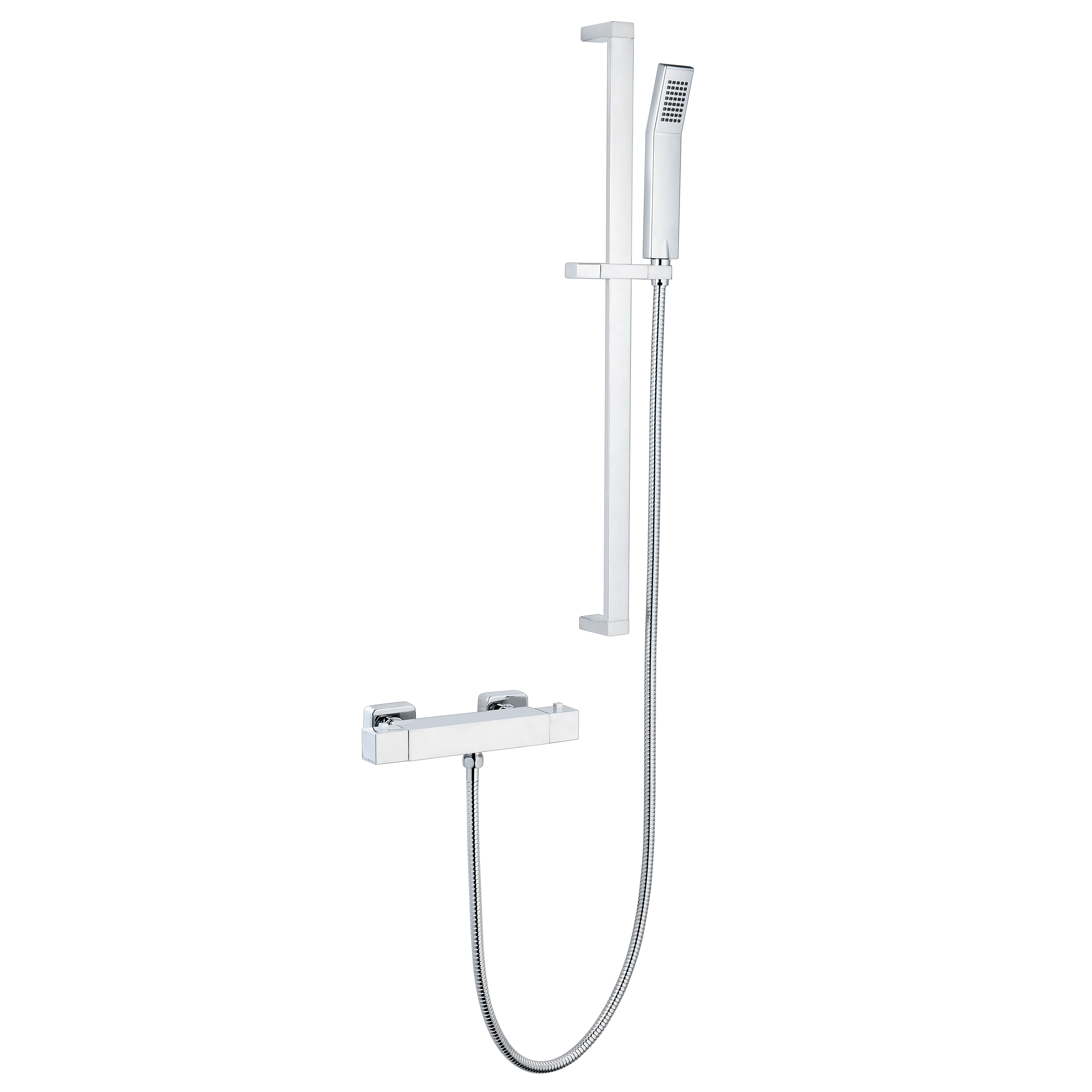 K-Vit Pure Thermostatic Bar Shower with Adjustable Slide Rail Kit - SHO029PR
