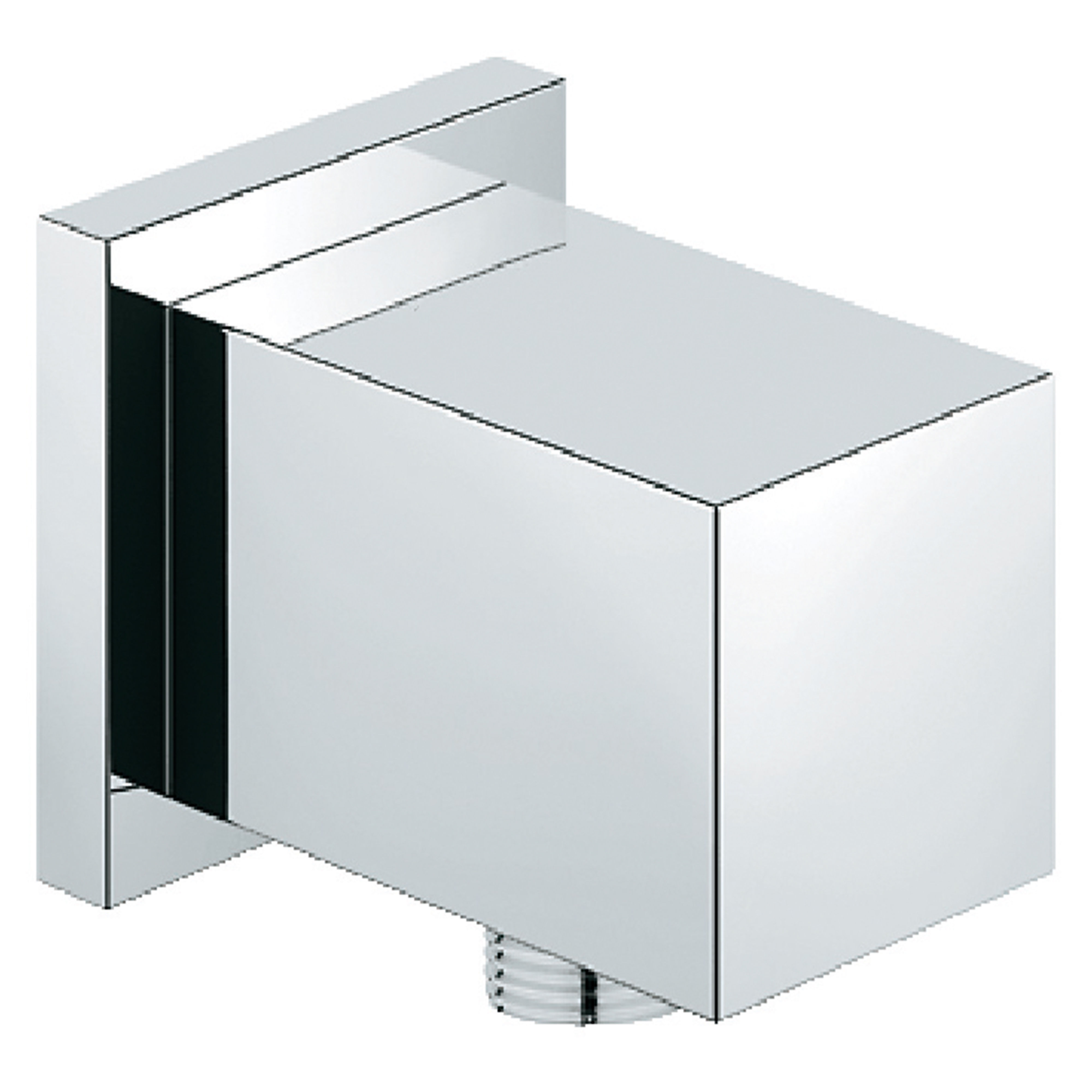 Kartell K-Vit Square Shower Outlet Elbow - SHO091OE