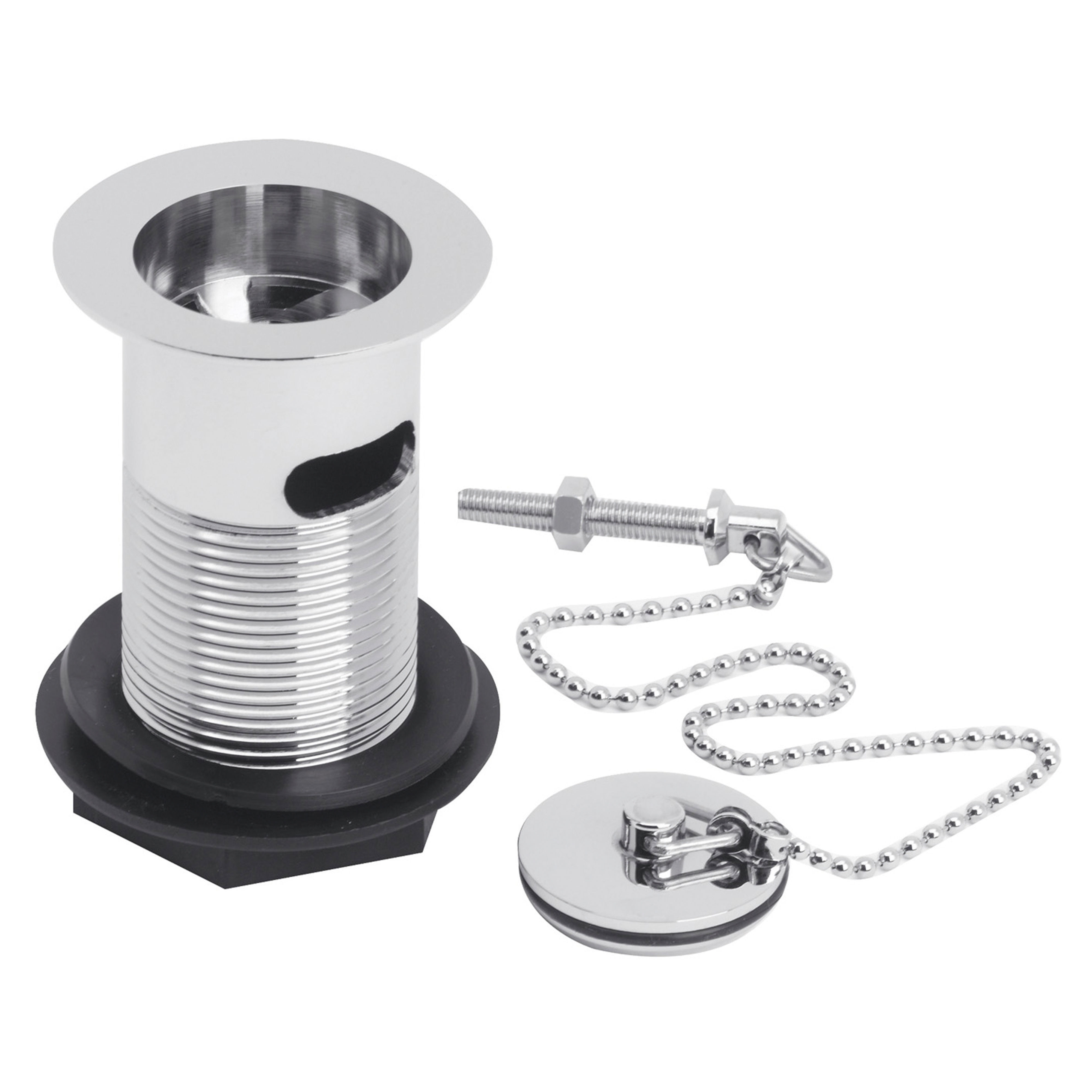 Kartell K-Vit Basin Waste with Plug and Ball Chain - WAS001