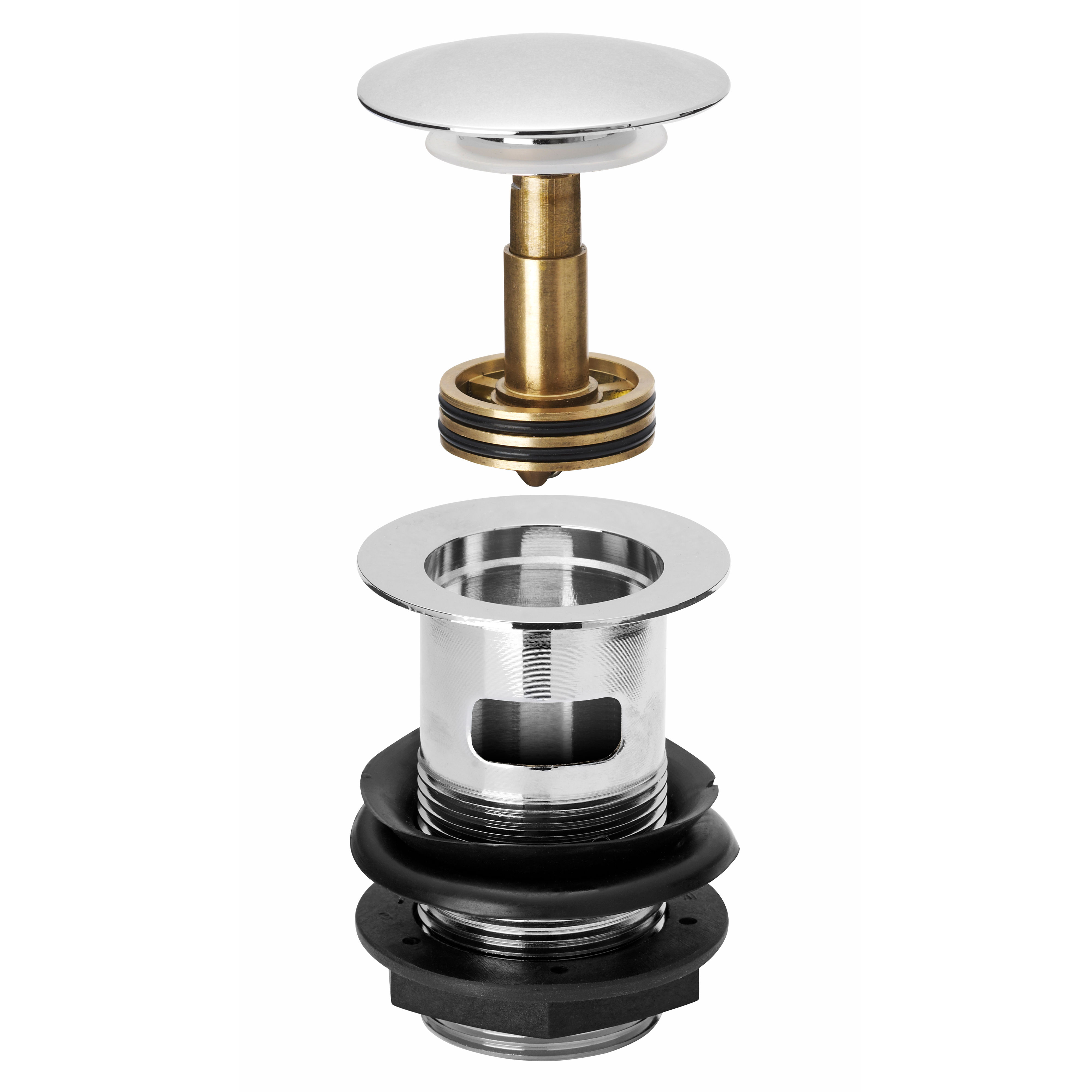 Kartell K-Vit Easyclean Sprung Plug Basin Waste - WAS006