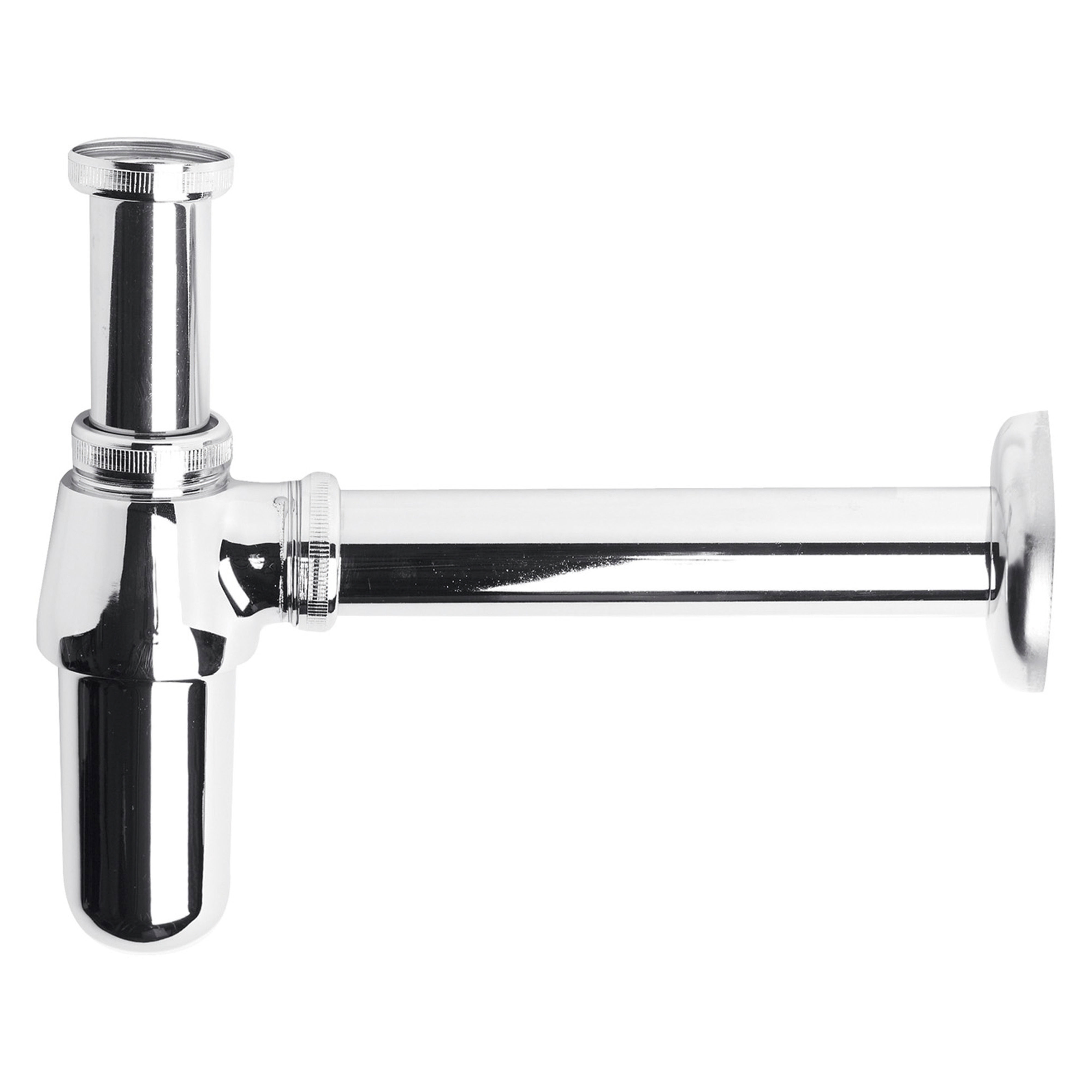Kartell K-Vit Round Basin Bottle Trap with Extension Tube - WAS021