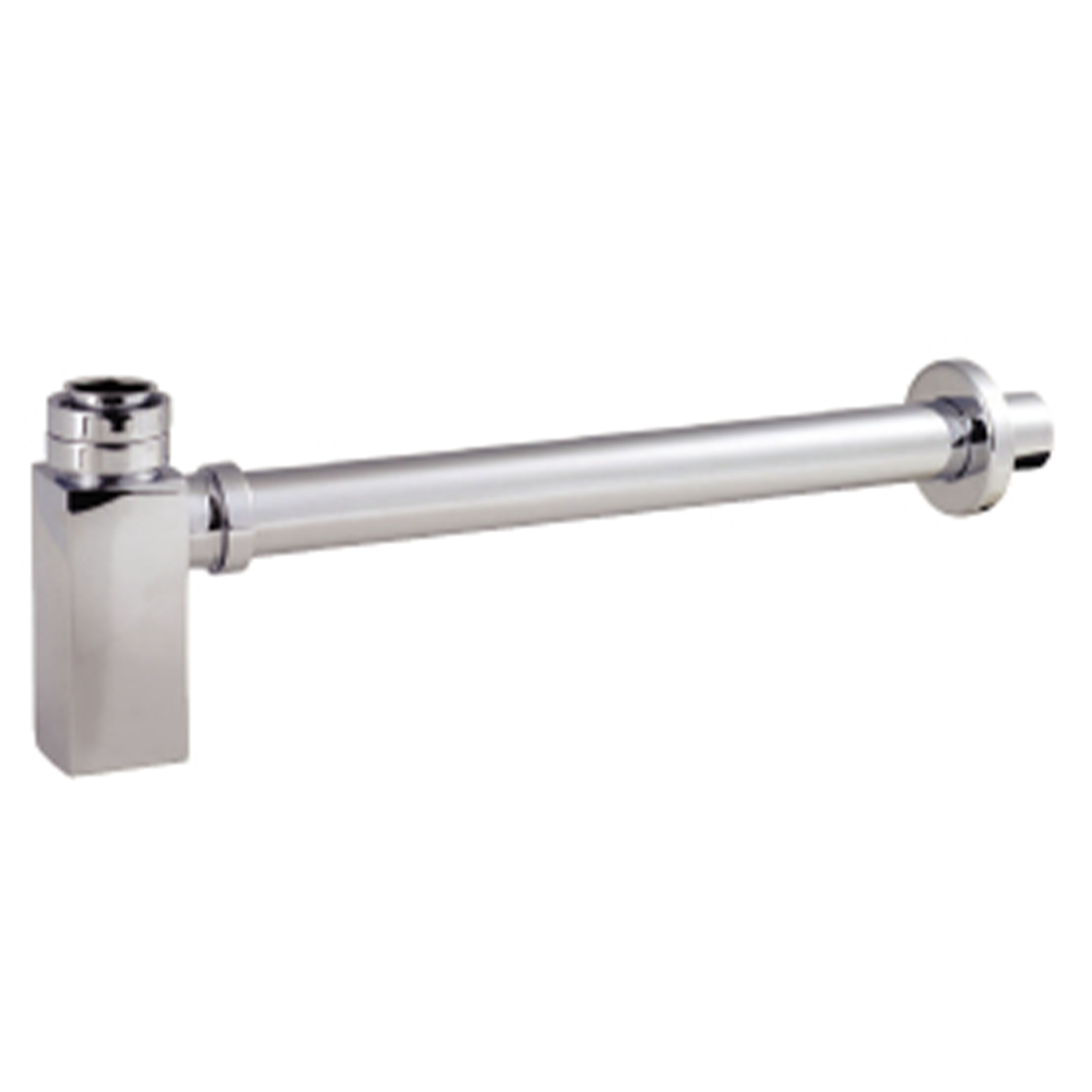 Kartell K-Vit Minimalist Square Basin Bottle Trap with Extension Tube - WAS025