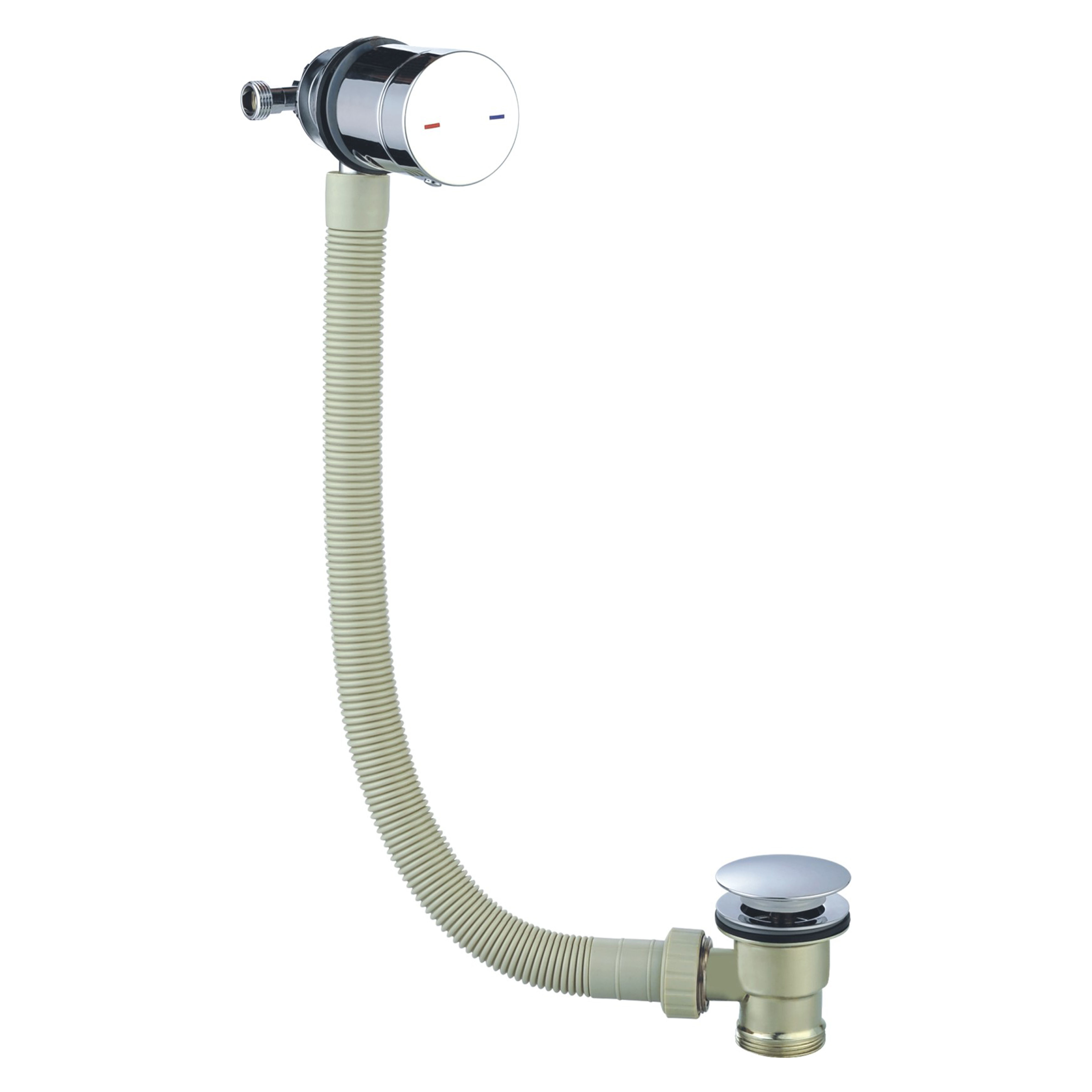 Kartell K-Vit Bath Overflow Filling Valve with Combined Waste - WAS100