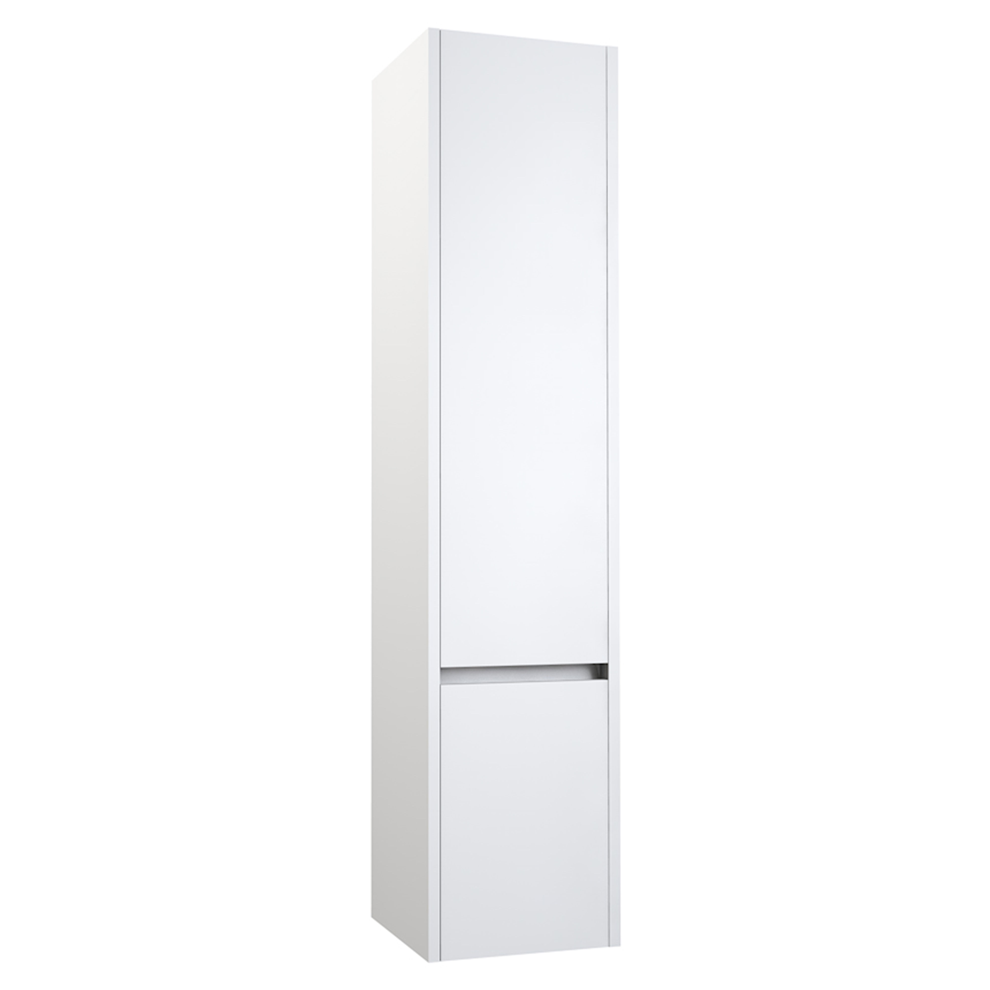 Kartell K-Vit City Wall Mounted Bathroom Tall Side Unit White 1600mm - FUR724CI