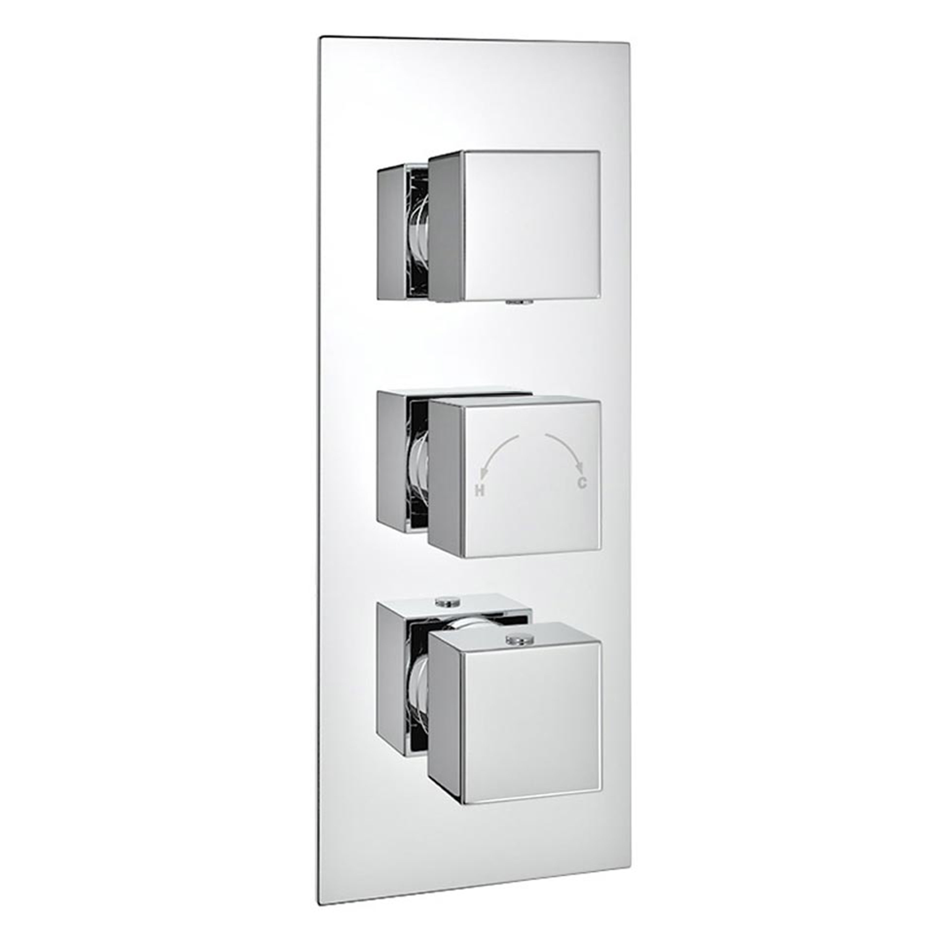 Kartell K-Vit Pure 2-Way Triple Concealed Thermostatic Shower Valve - SHO025PU
