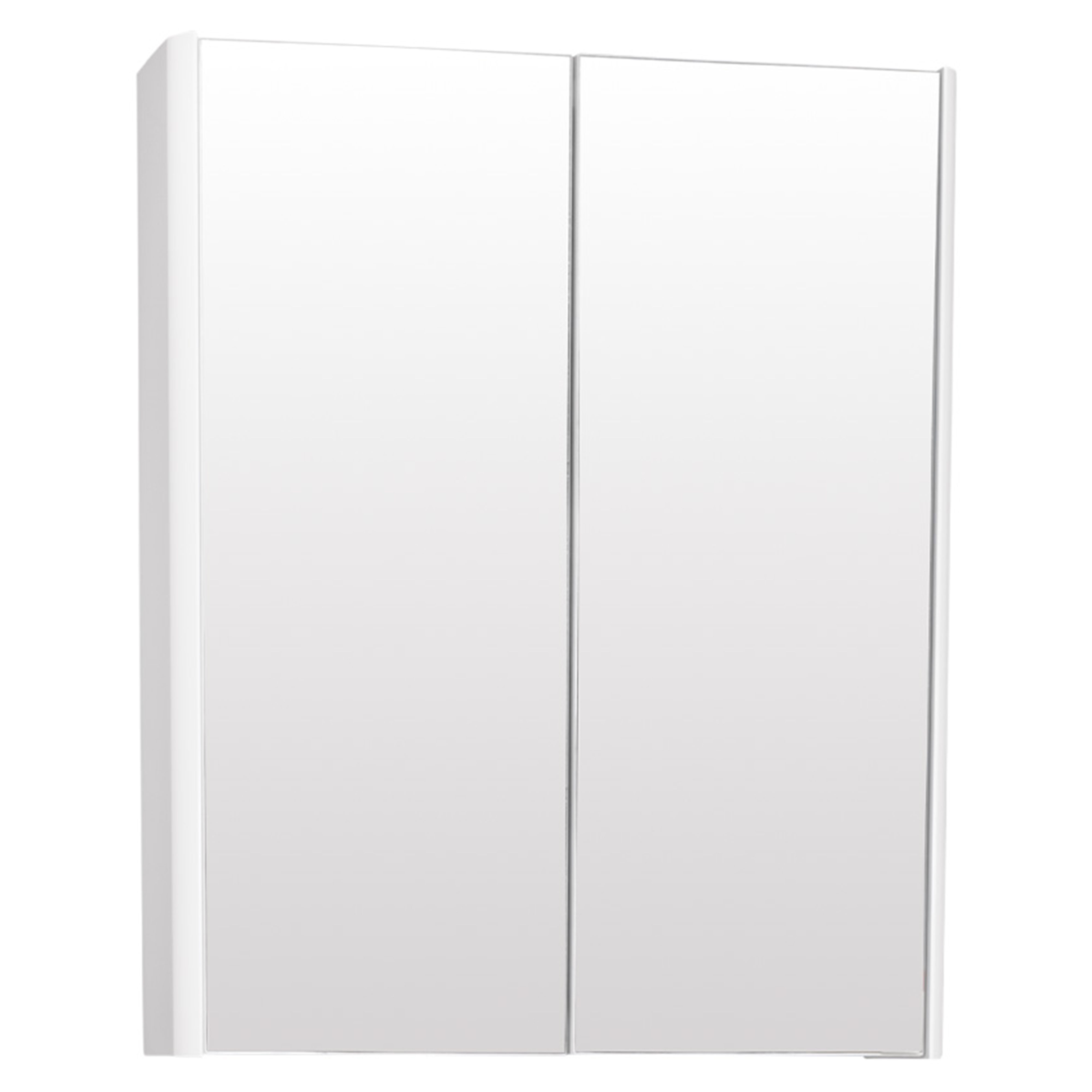 Kartell K-Vit Options Mirrored Bathroom Cabinet White 500mm - OPT500MIR-W
