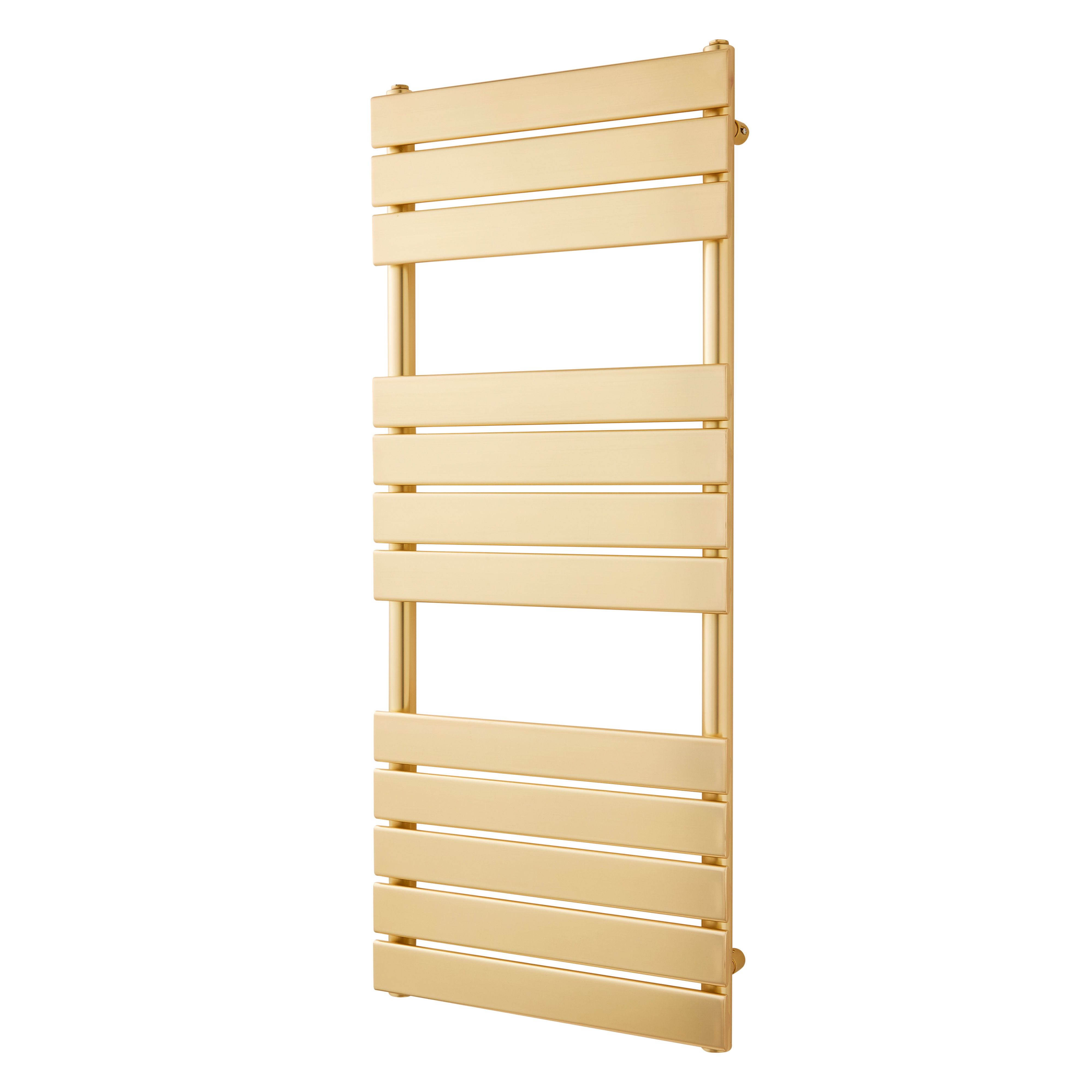 Kartell Malibu Straight Heated Towel Rail Brass 1200mm x 500mm