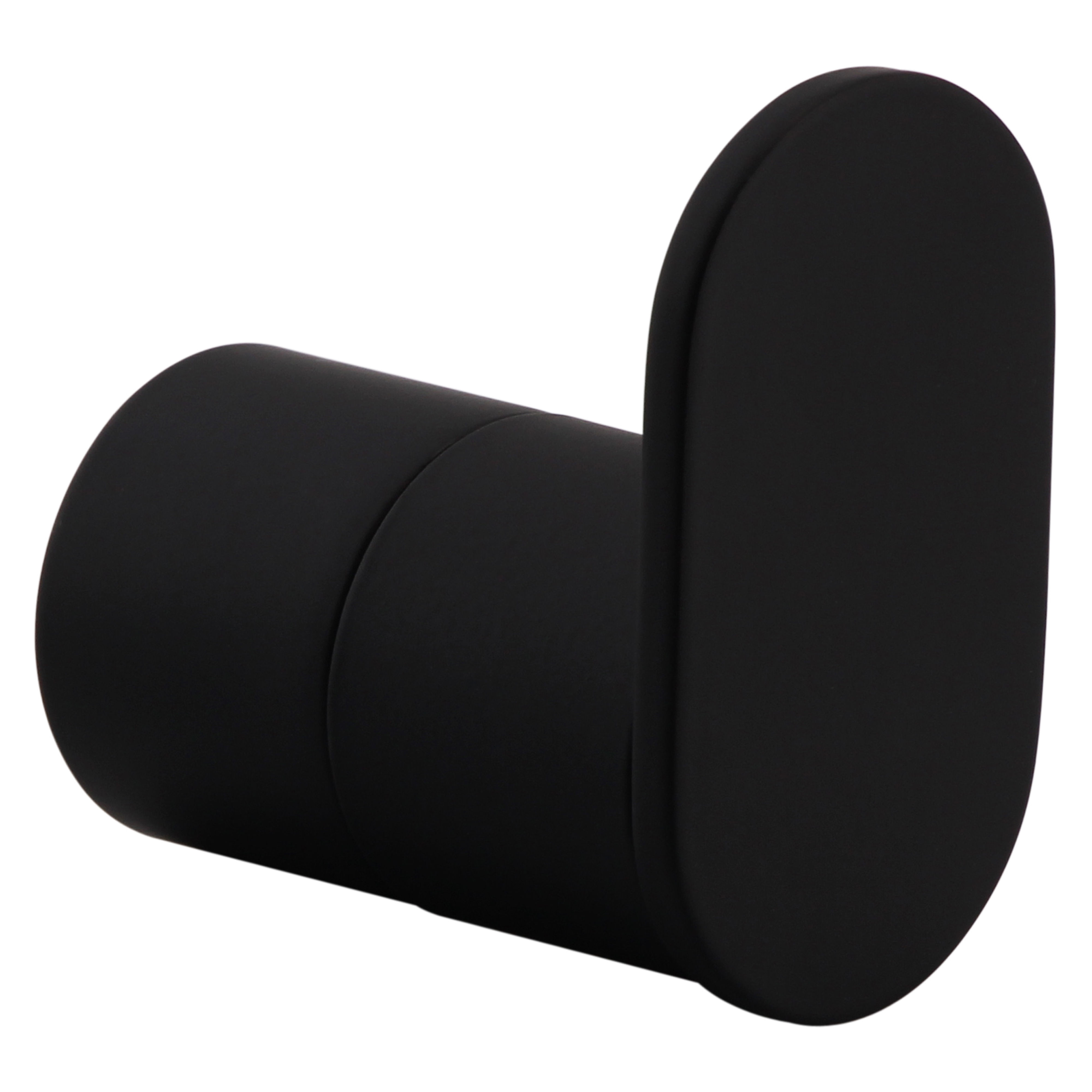 Kartell K-Vit Nero Round Robe Hook Black - ACC210NR
