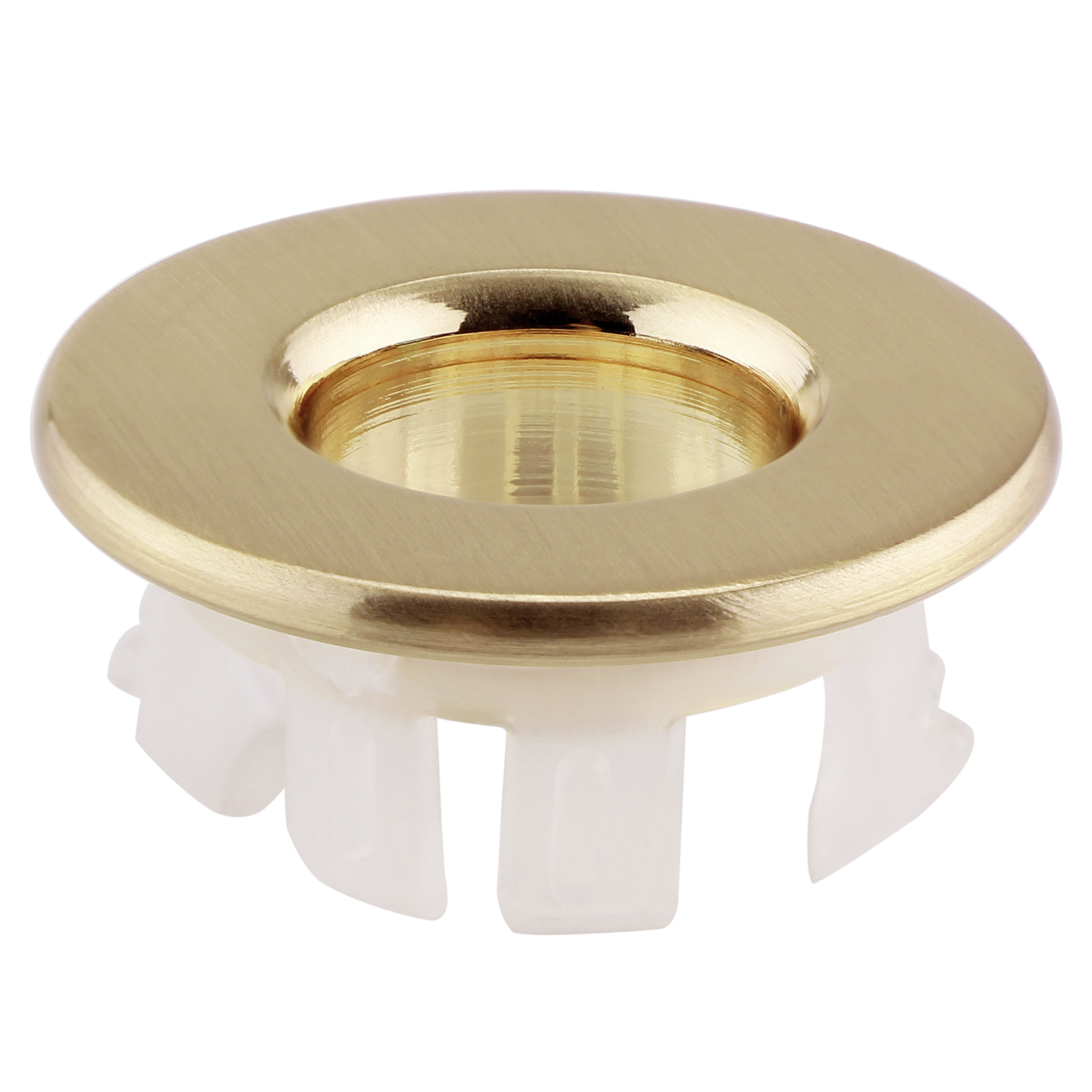 Kartell K-Vit Ottone Basin Overflow Cover Brushed Brass - BOC01BB