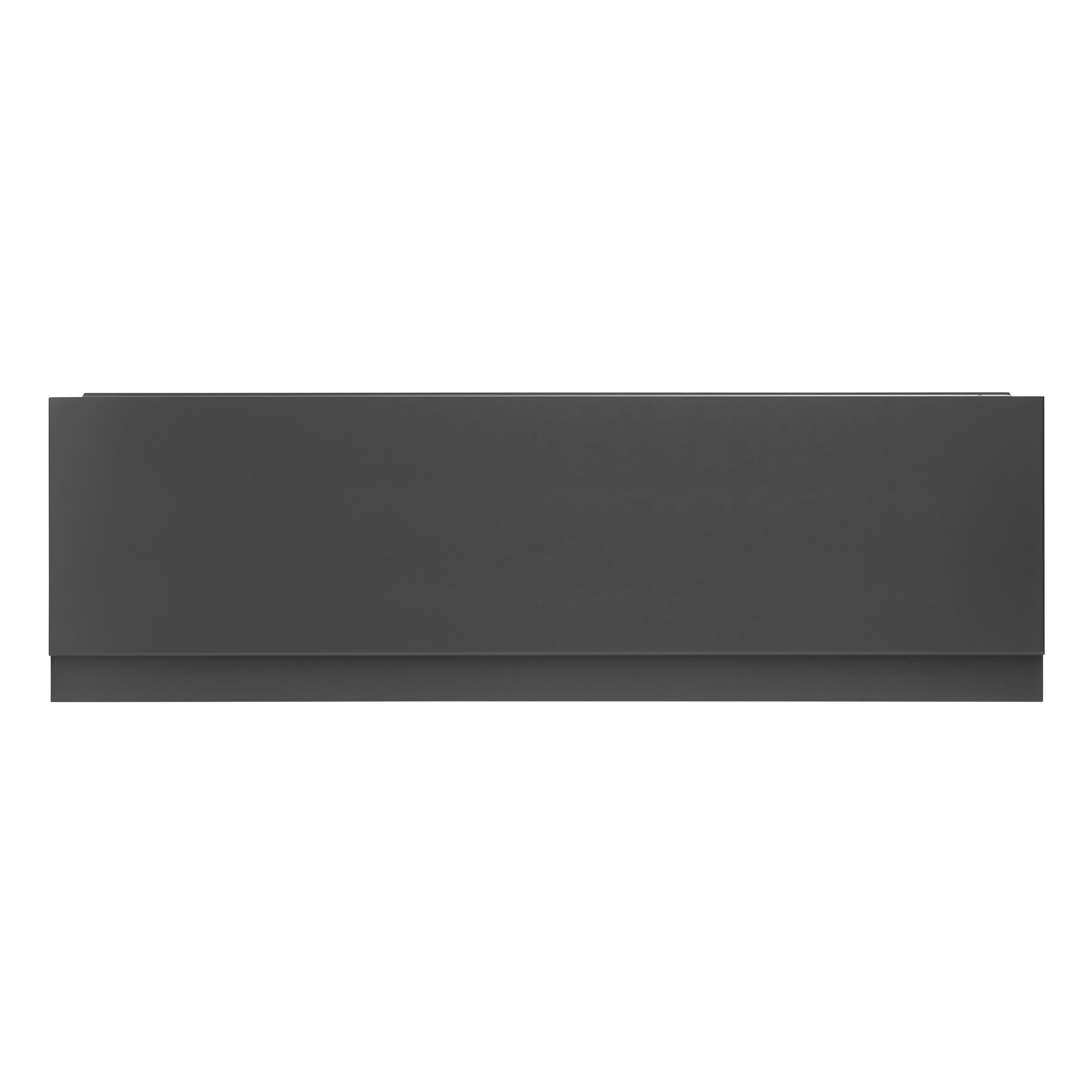 Kartell K-Vit Arc 2-Piece Front Bath Panel Graphite 1700mm x 590mm