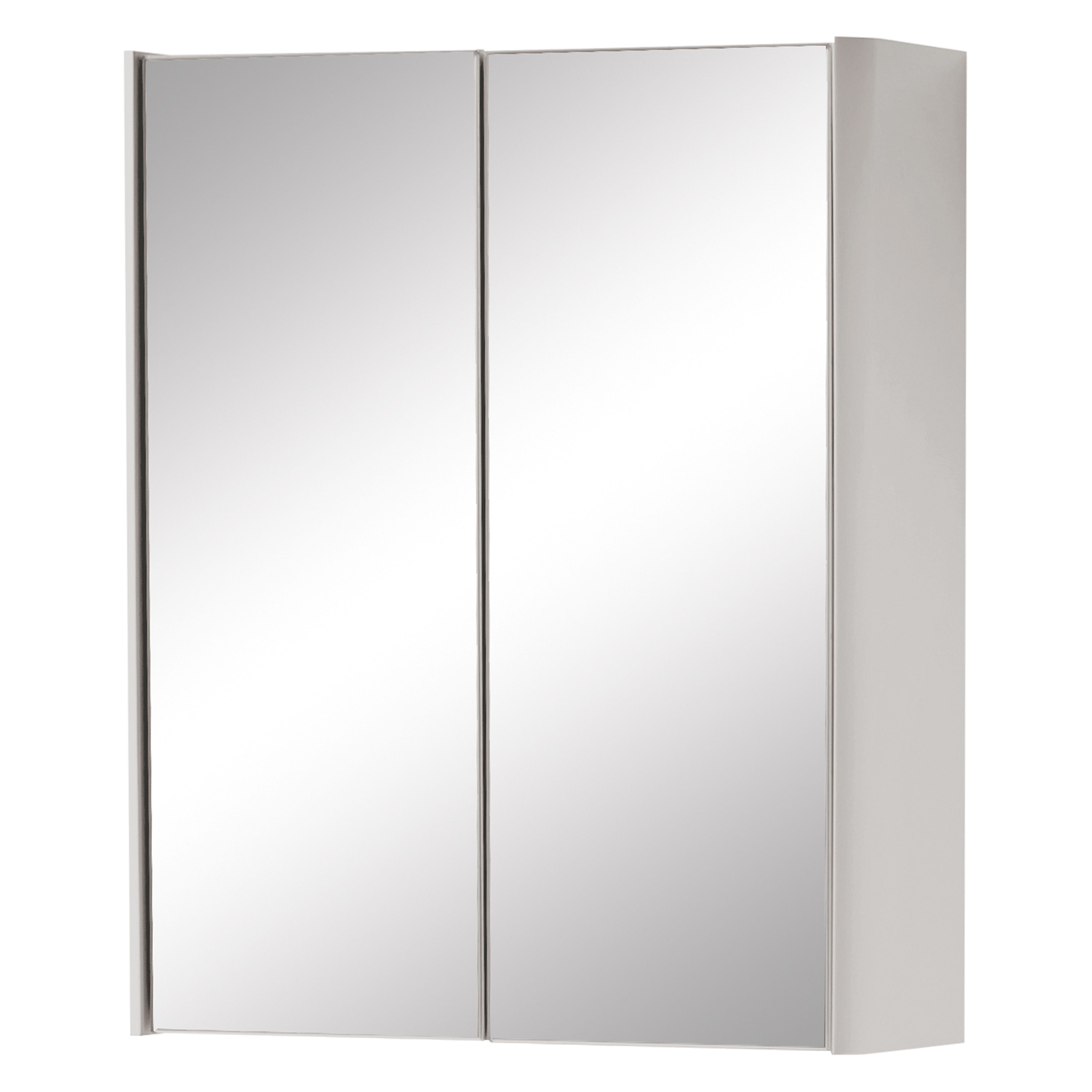 Kartell K-Vit Arc Mirrored Bathroom Cabinet Cashmere 500mm - ARC500MIR-C
