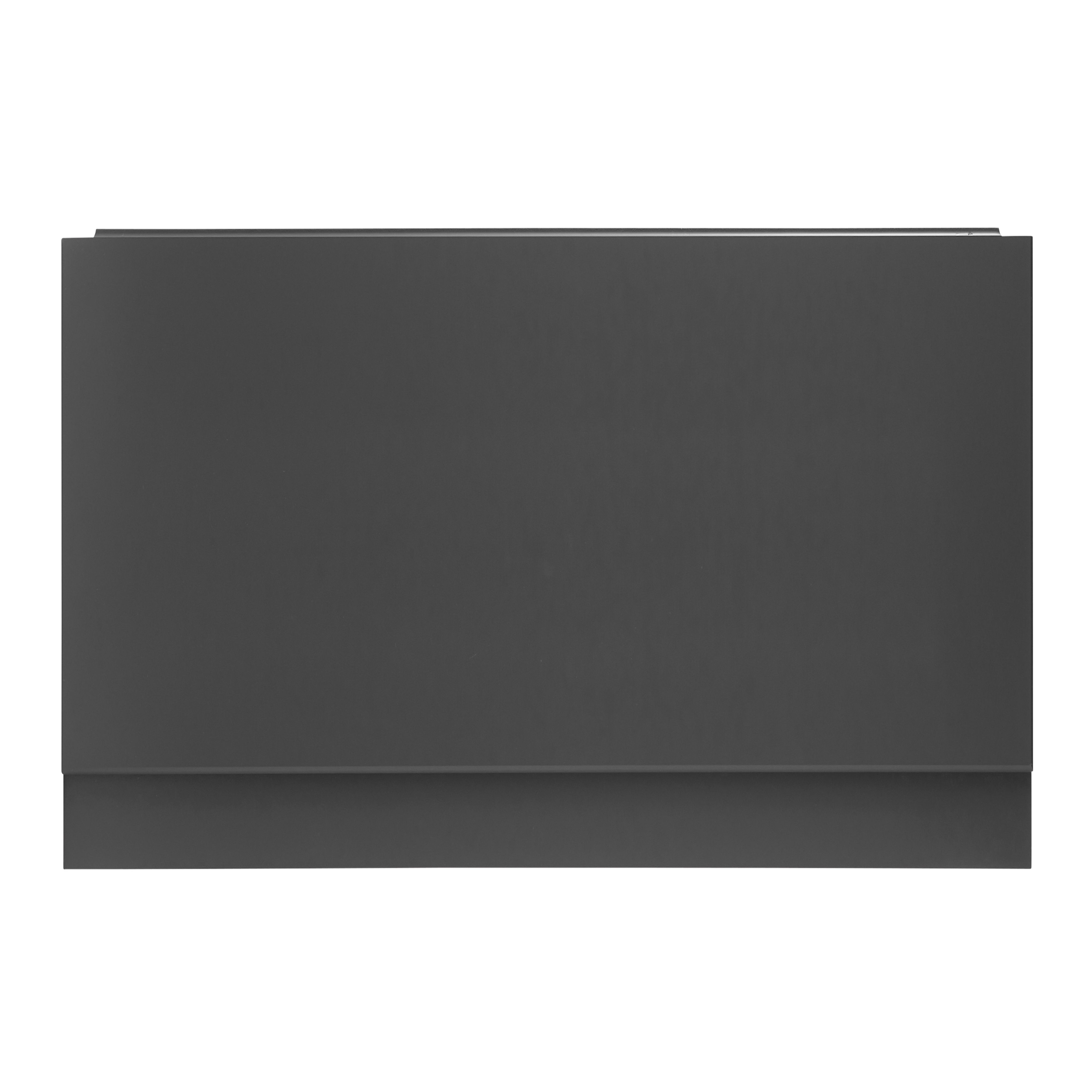Kartell K-Vit Arc 2-Piece End Bath Panel Graphite 800mm x 590mm