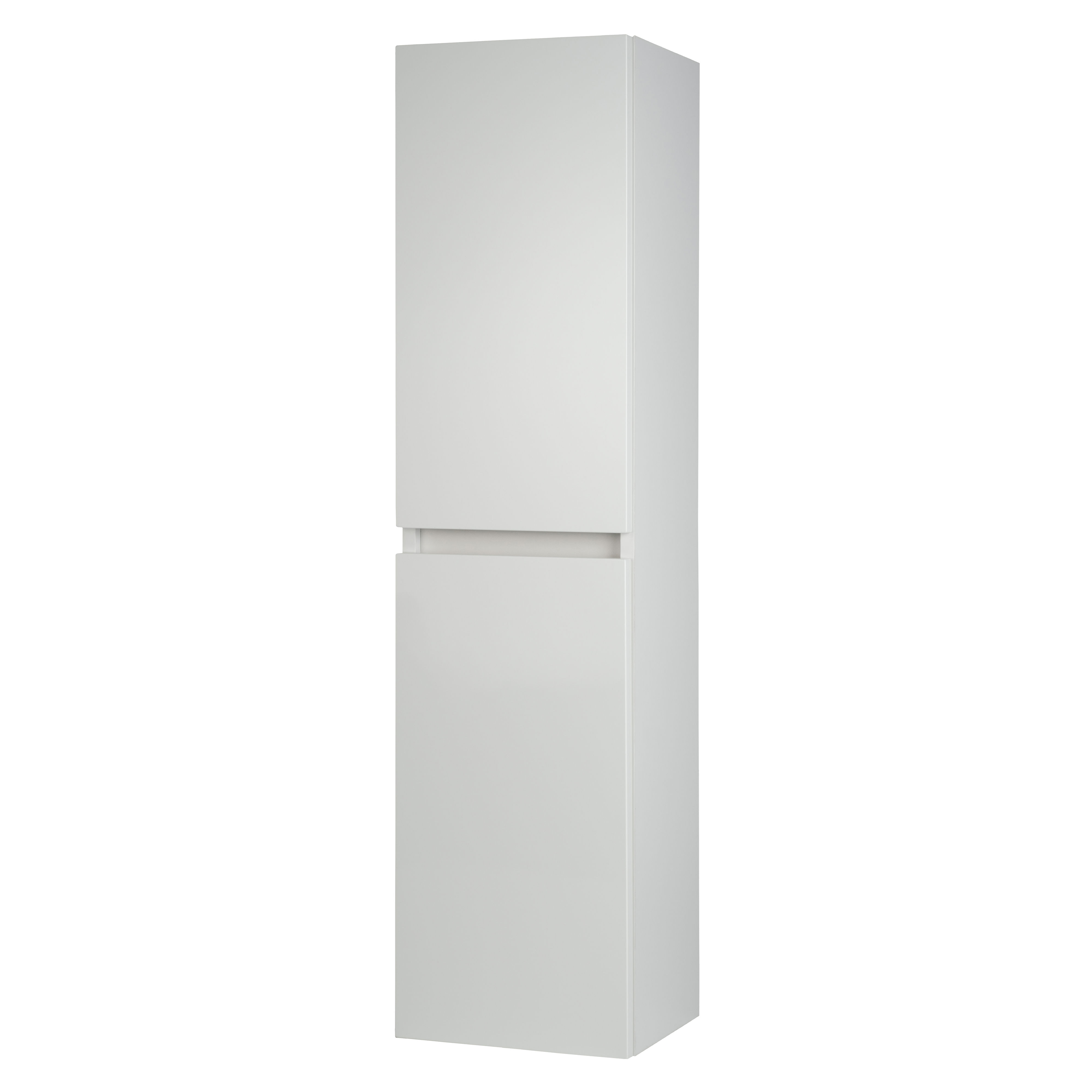Kartell K-Vit Kore Wall Mounted Bathroom Tall Side Unit White 1200mm - KOR300TU-W