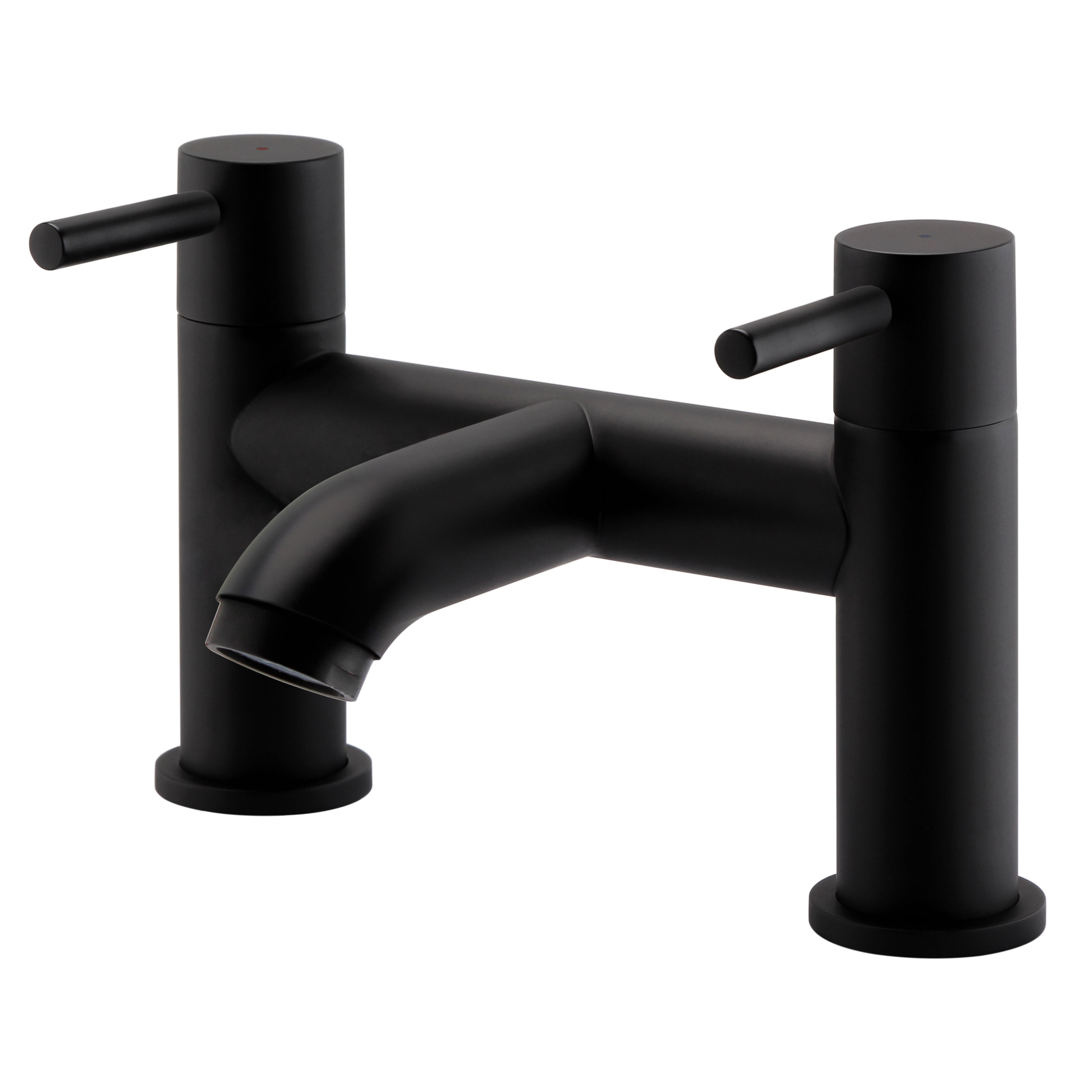 Kartell K-Vit Nero Round Bath Filler Mixer Tap - TAP412NR