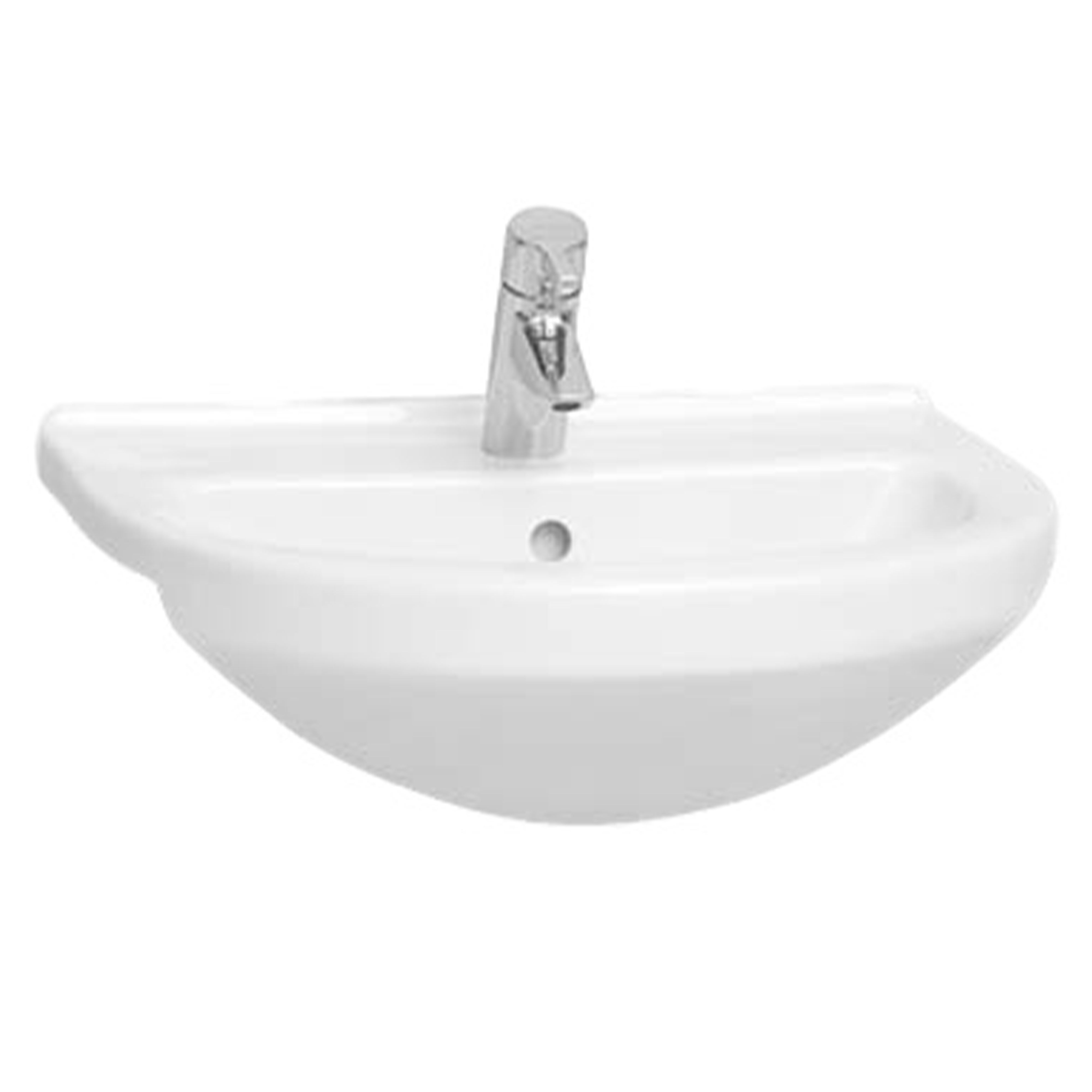 Kartell K-Vit Style Round Semi-Recessed Basin 550mm
