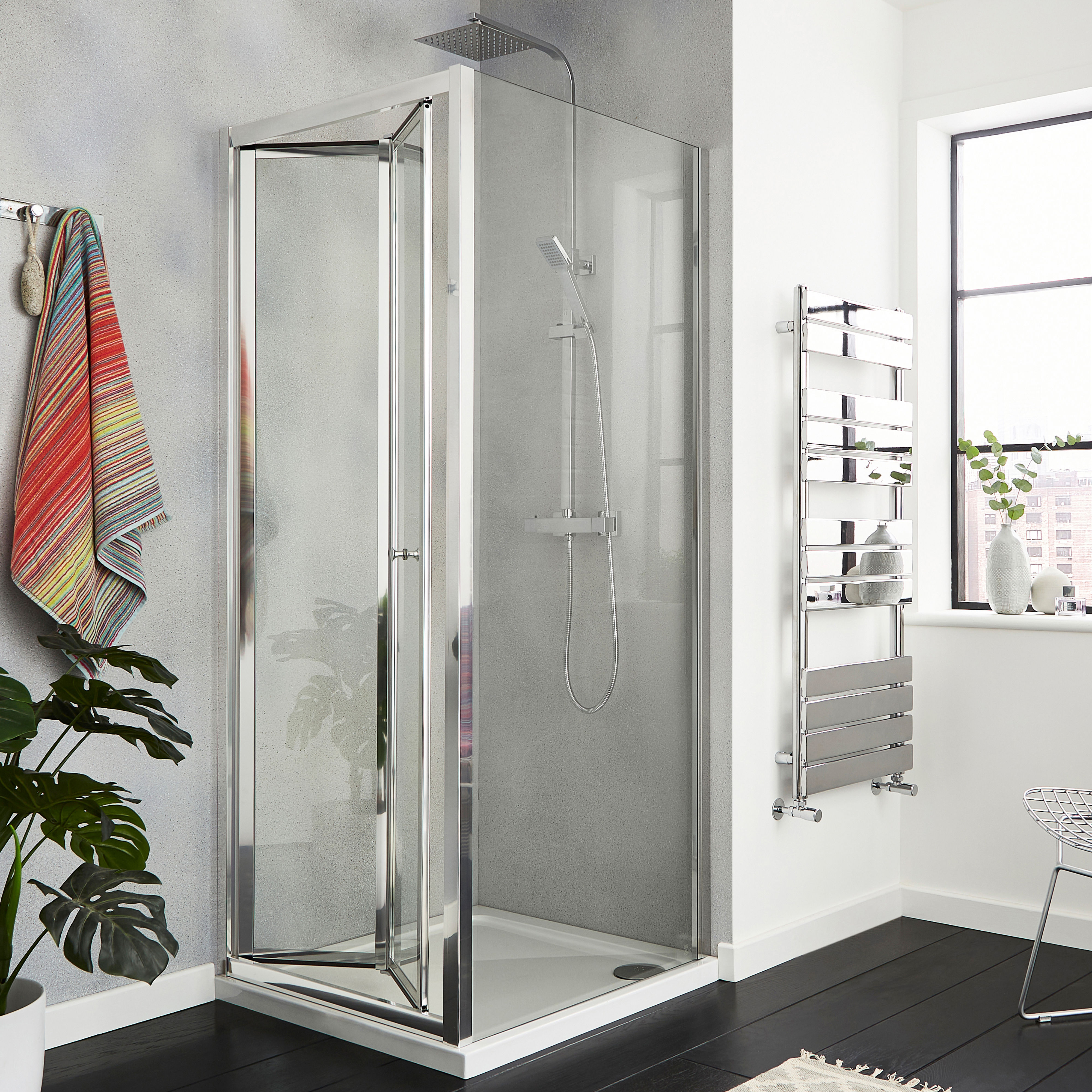 Kartell K-Vit KV6 Bifold Shower Door 800mm x 1850mm