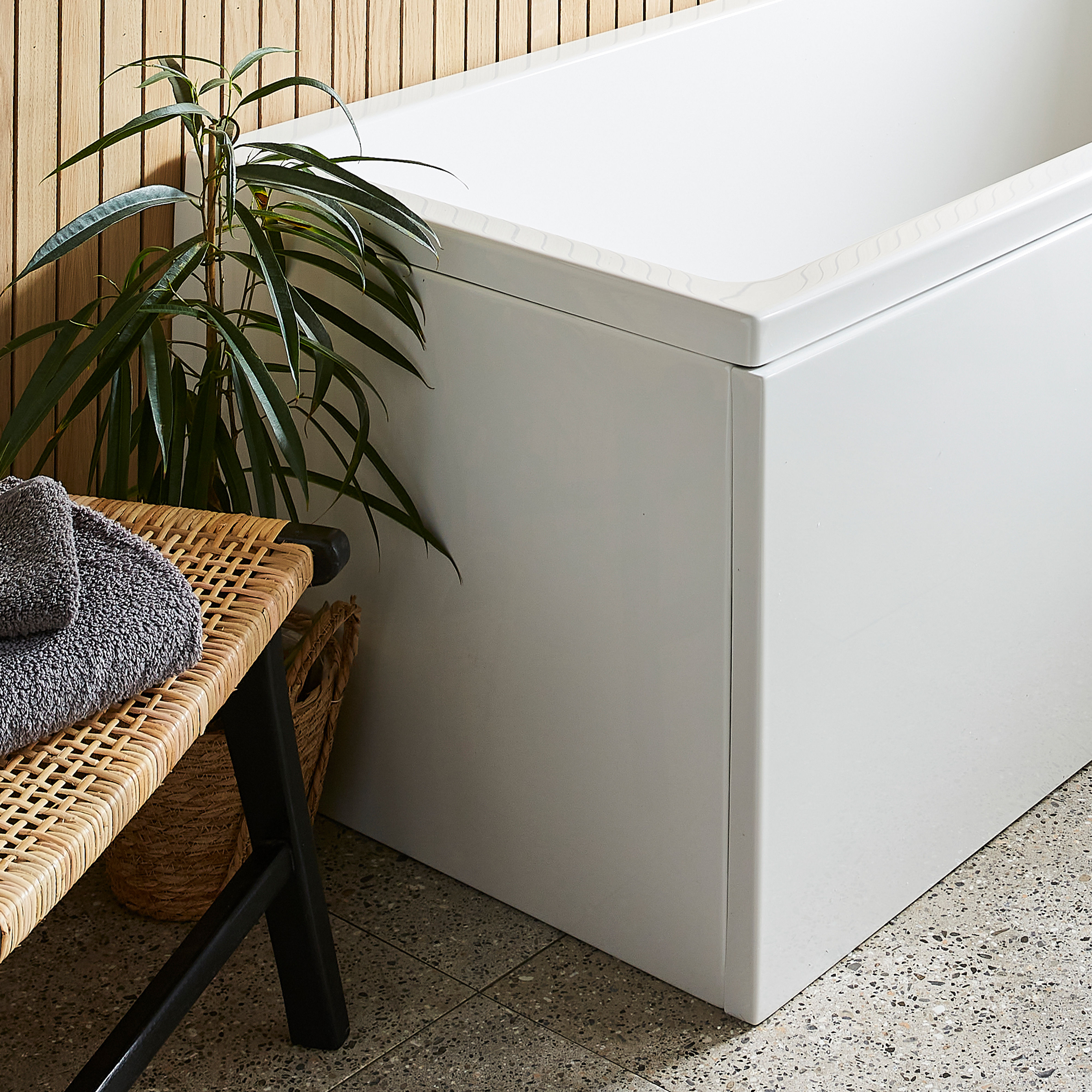 Kartell K-Vit Ultimate Reinforced End Bath Panel White 750mm x 540mm