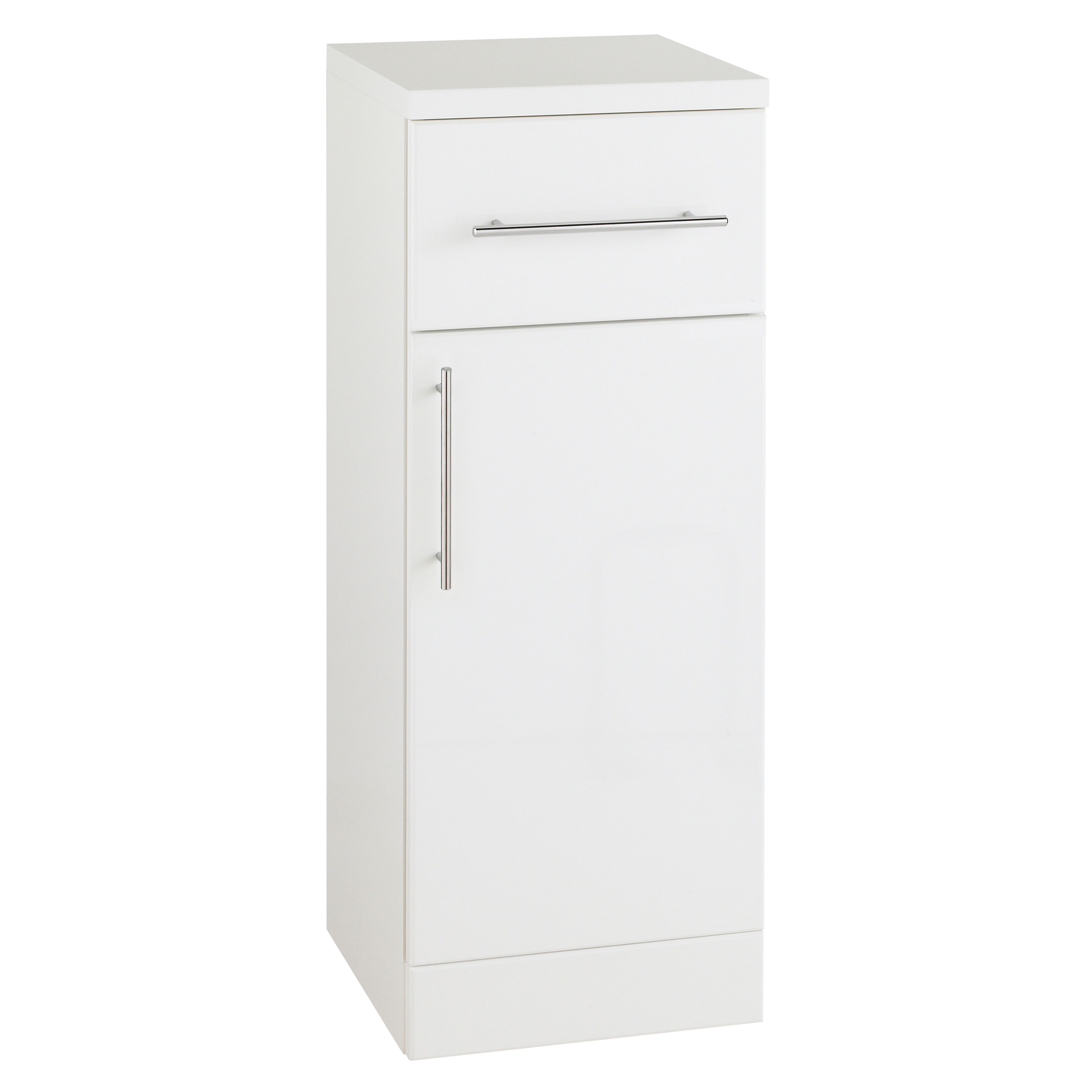 Kartell K-Vit Impakt Floor Standing Door and Drawer Bathroom Base Unit White 300mm - IMP300DDU