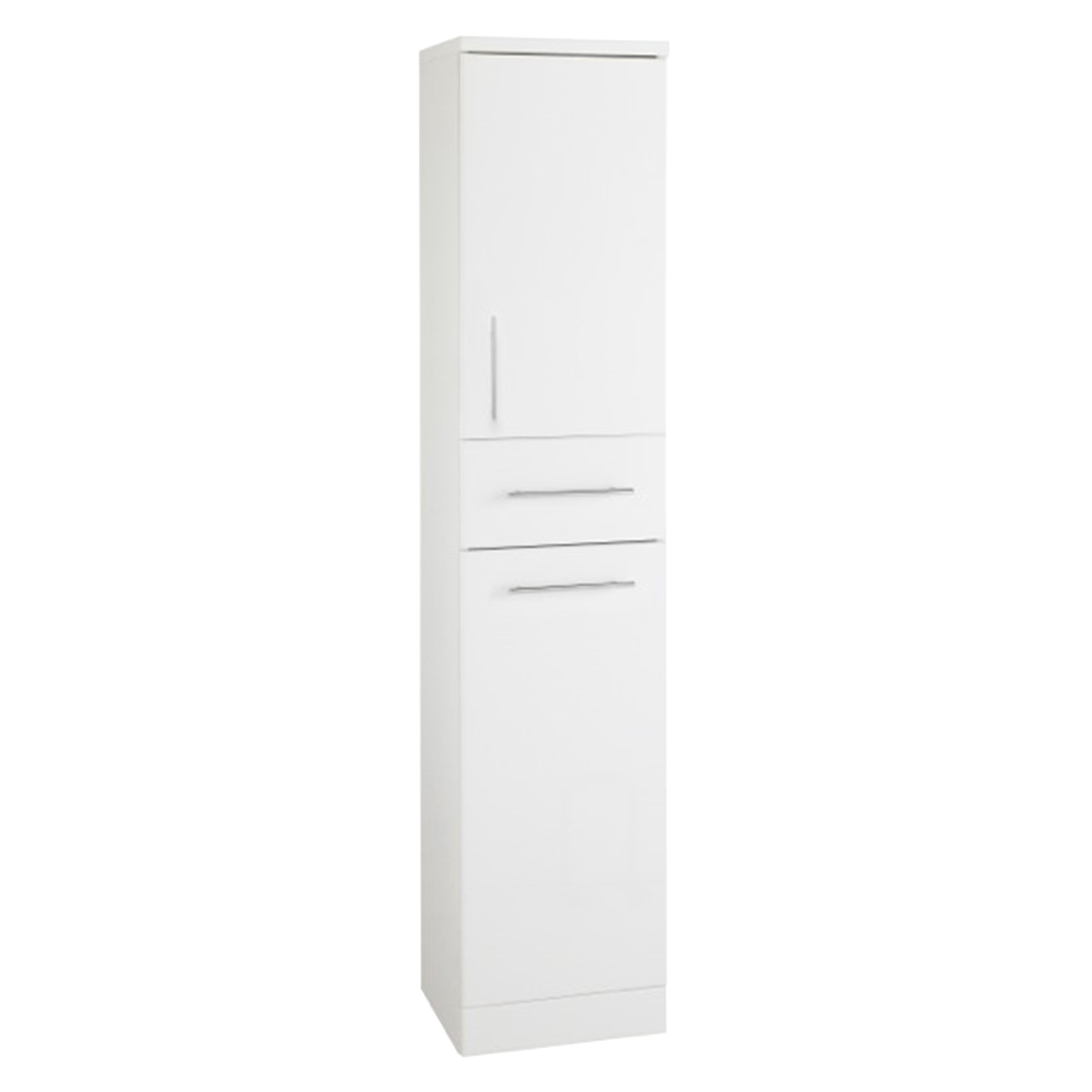 Kartell K-Vit Impakt Floor Standing Bathroom Tall Side Unit White 350mm - IMP350TU