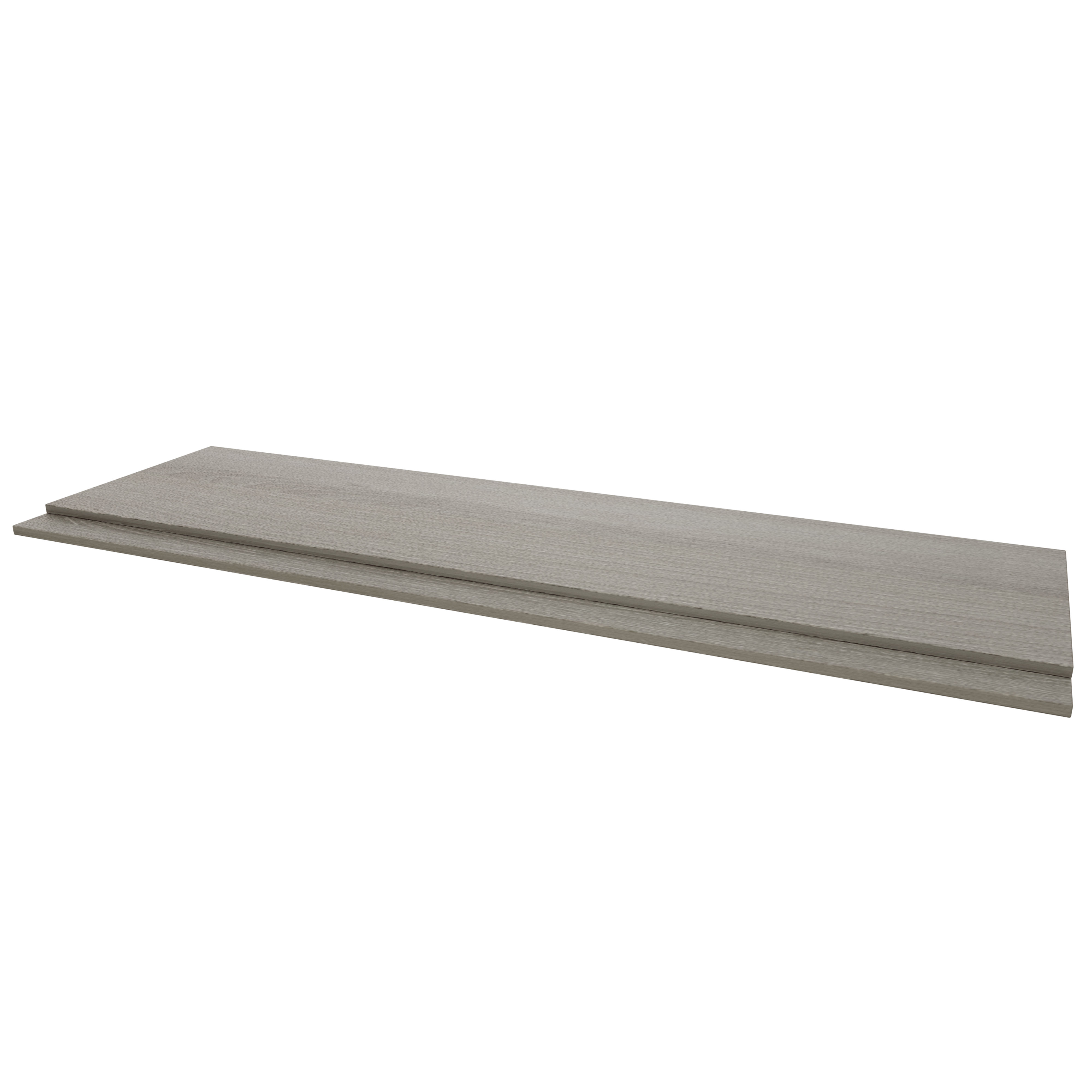 Kartell K-Vit Purity 2-Piece Front Bath Panel Silver Oak 1700mm x 580mm