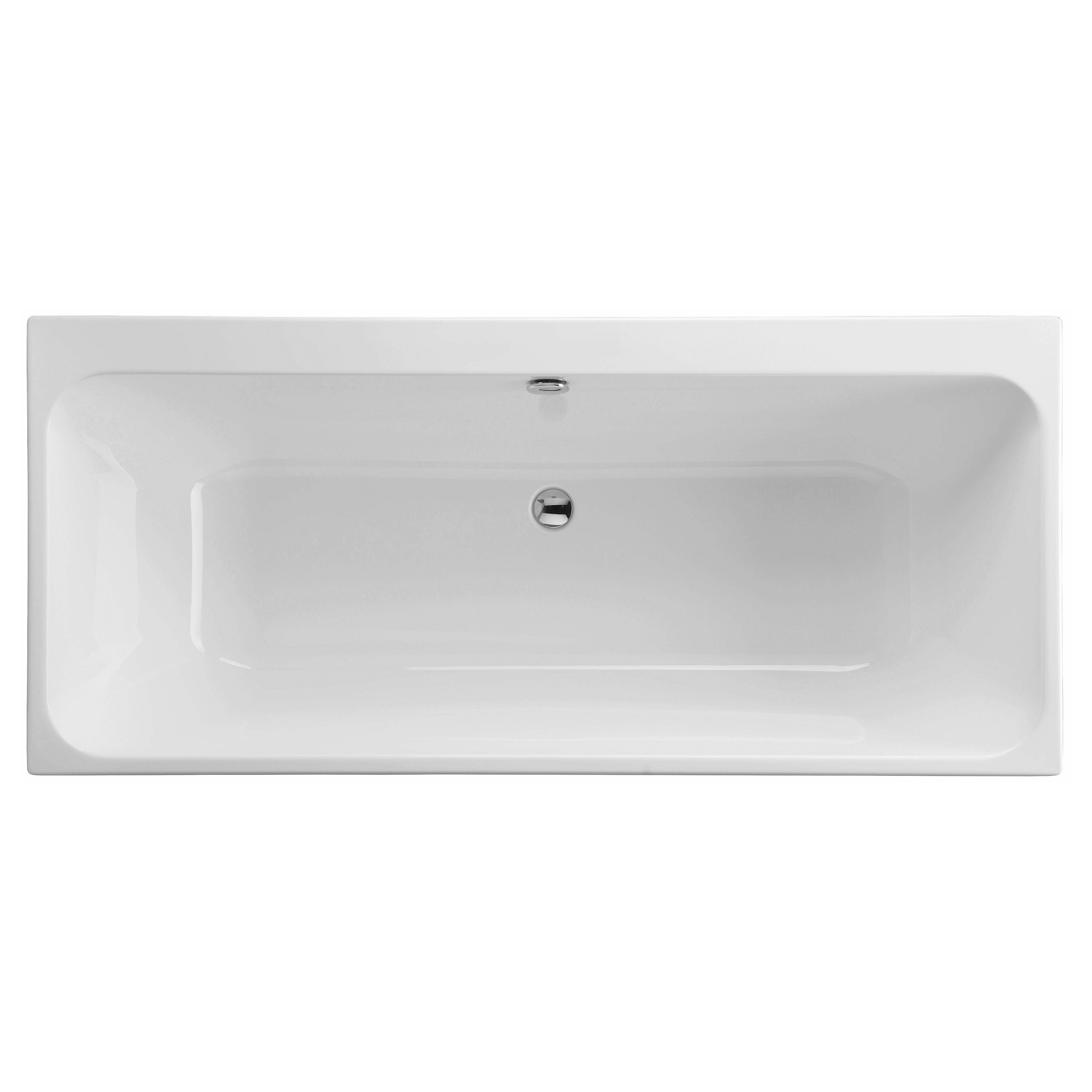 Kartell K-Vit Refine Double Ended Bath Tub 1700mm x 750mm