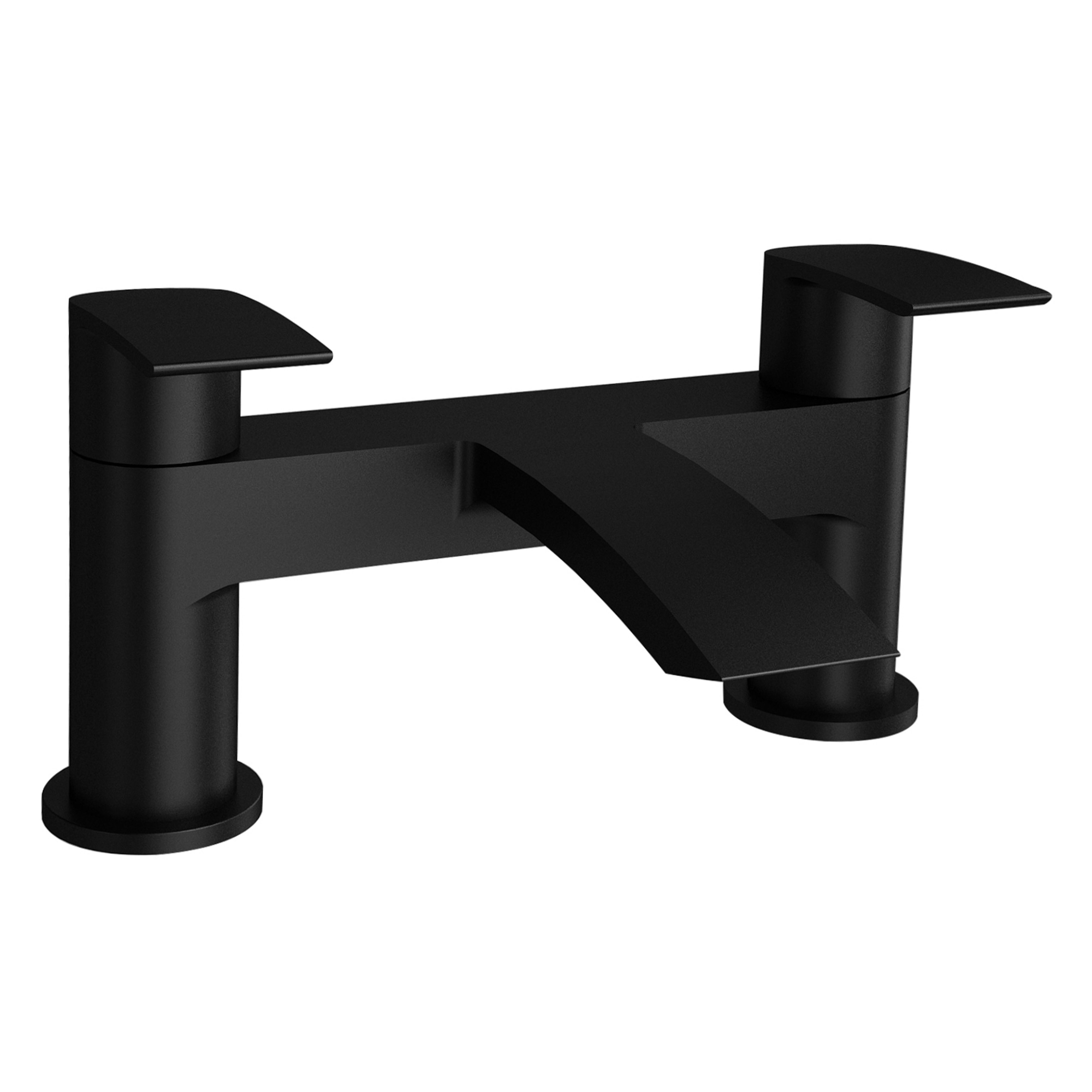 Kartell K-Vit Nero Curve Bath Filler Mixer Tap - TAP292CN