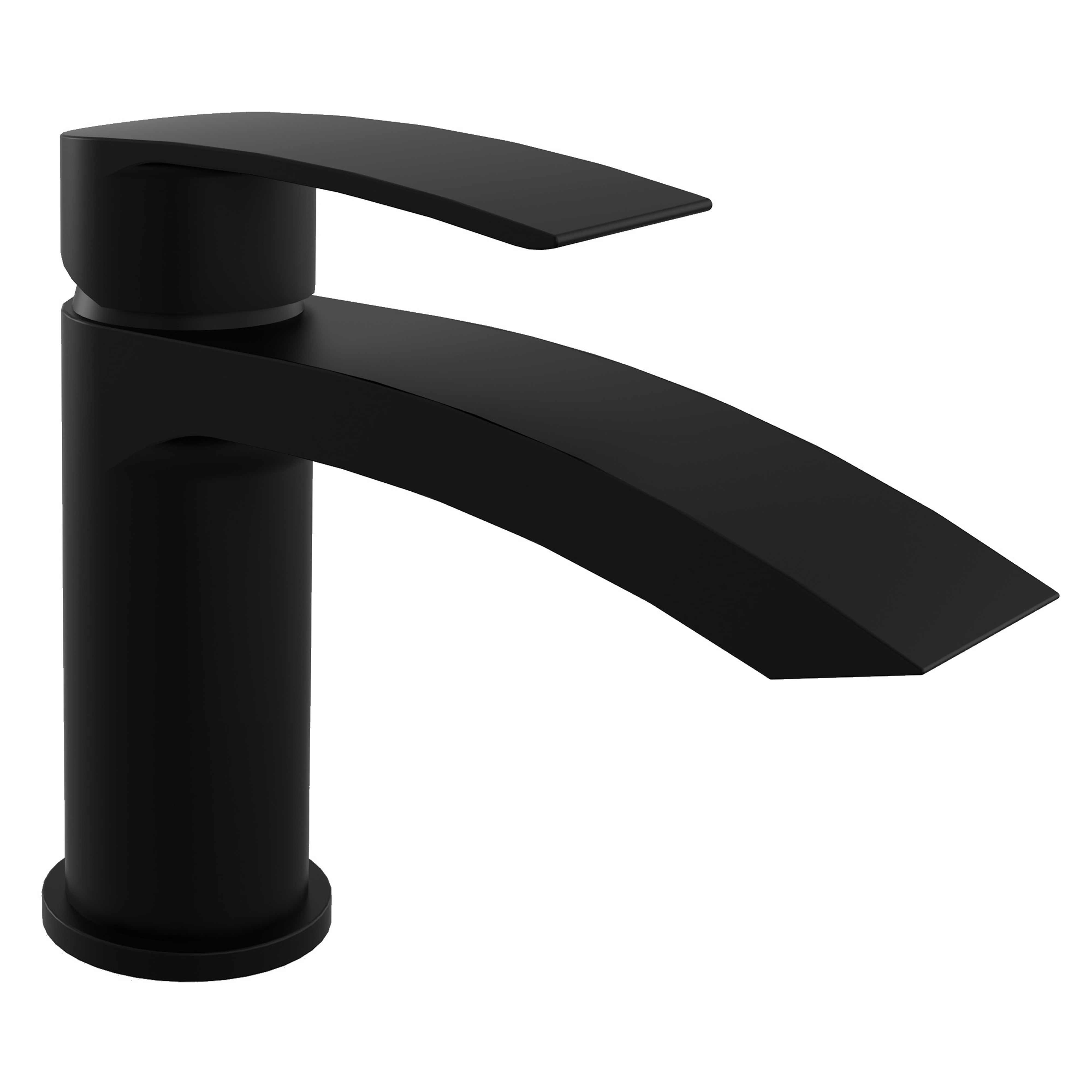 Kartell K-Vit Nero Curve Mini Mono Basin Mixer Tap - TAP293CN