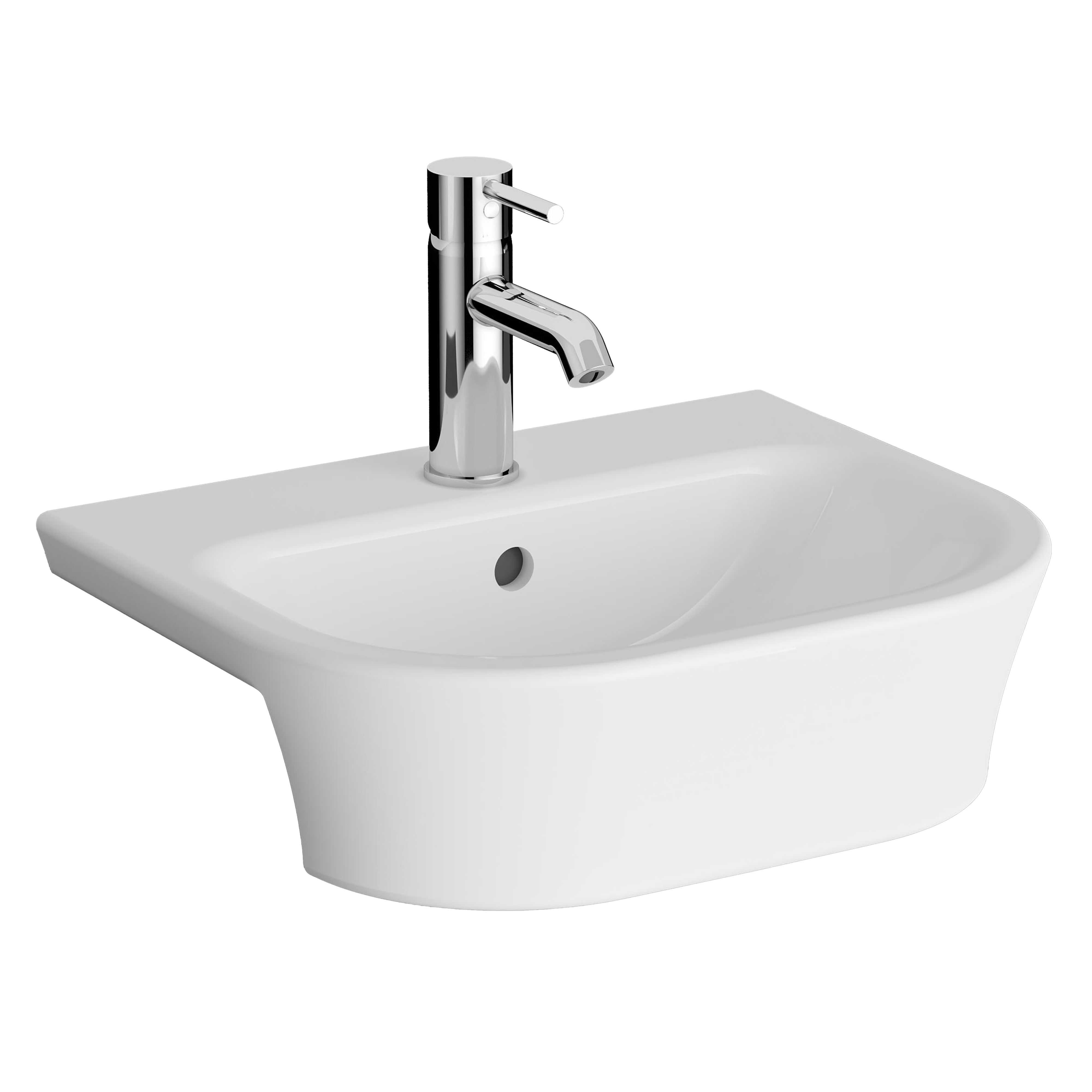 Kartell K-Vit Eklipse Compact Semi-Recessed Basin 450mm