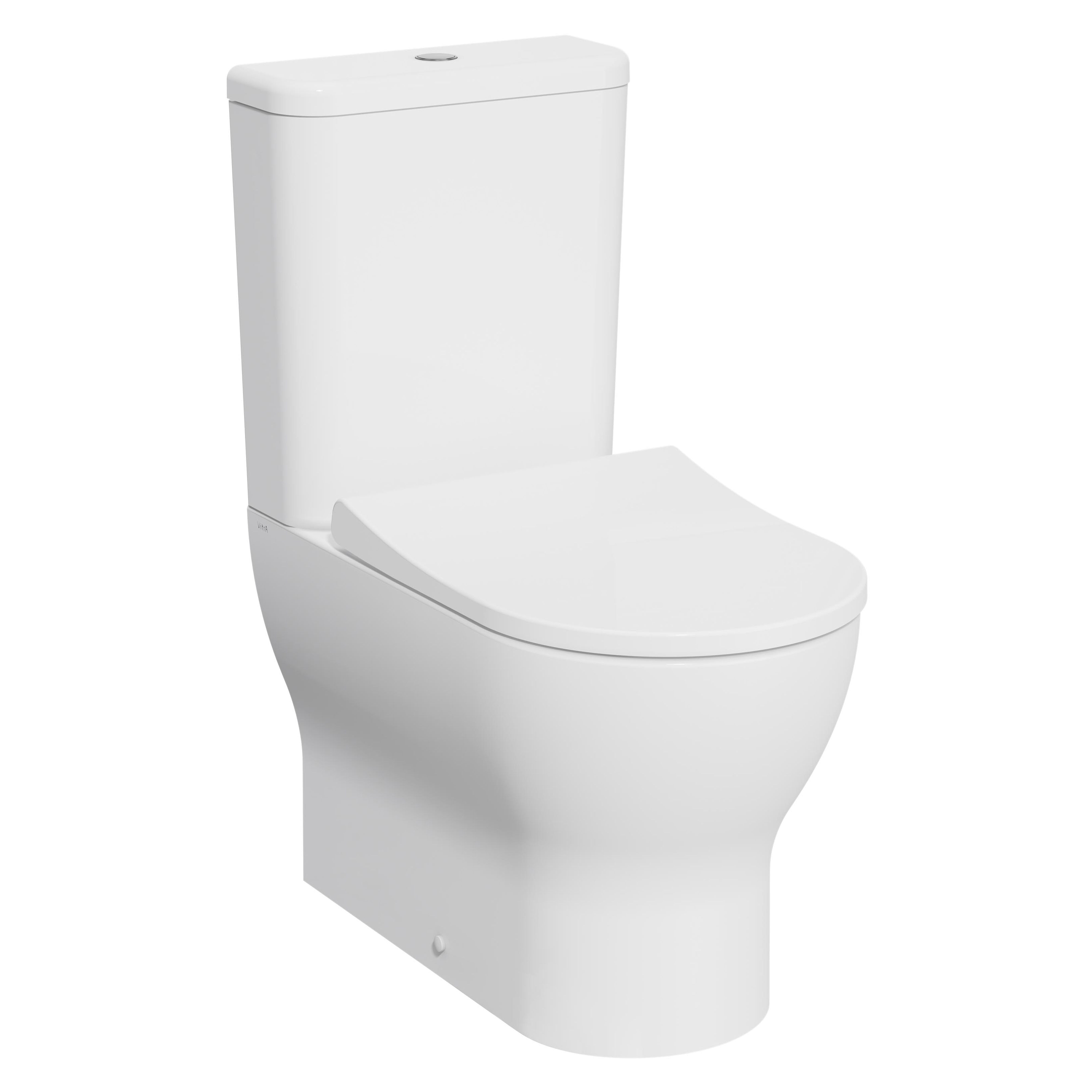 Kartell K-Vit Eklipse Round Closed Back Rimless Close Coupled Pan