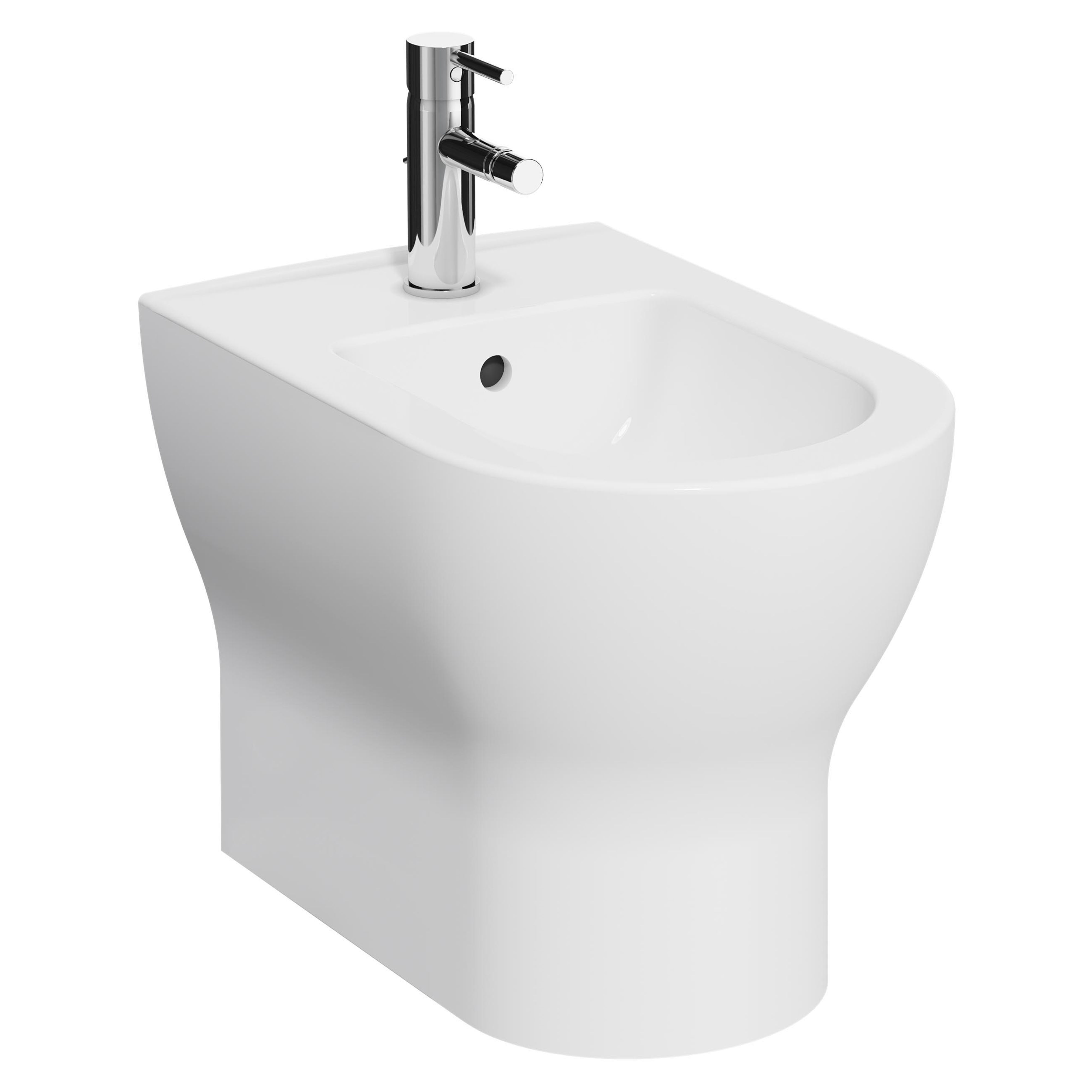 Kartell K-Vit Eklipse Round Back to Wall Bidet