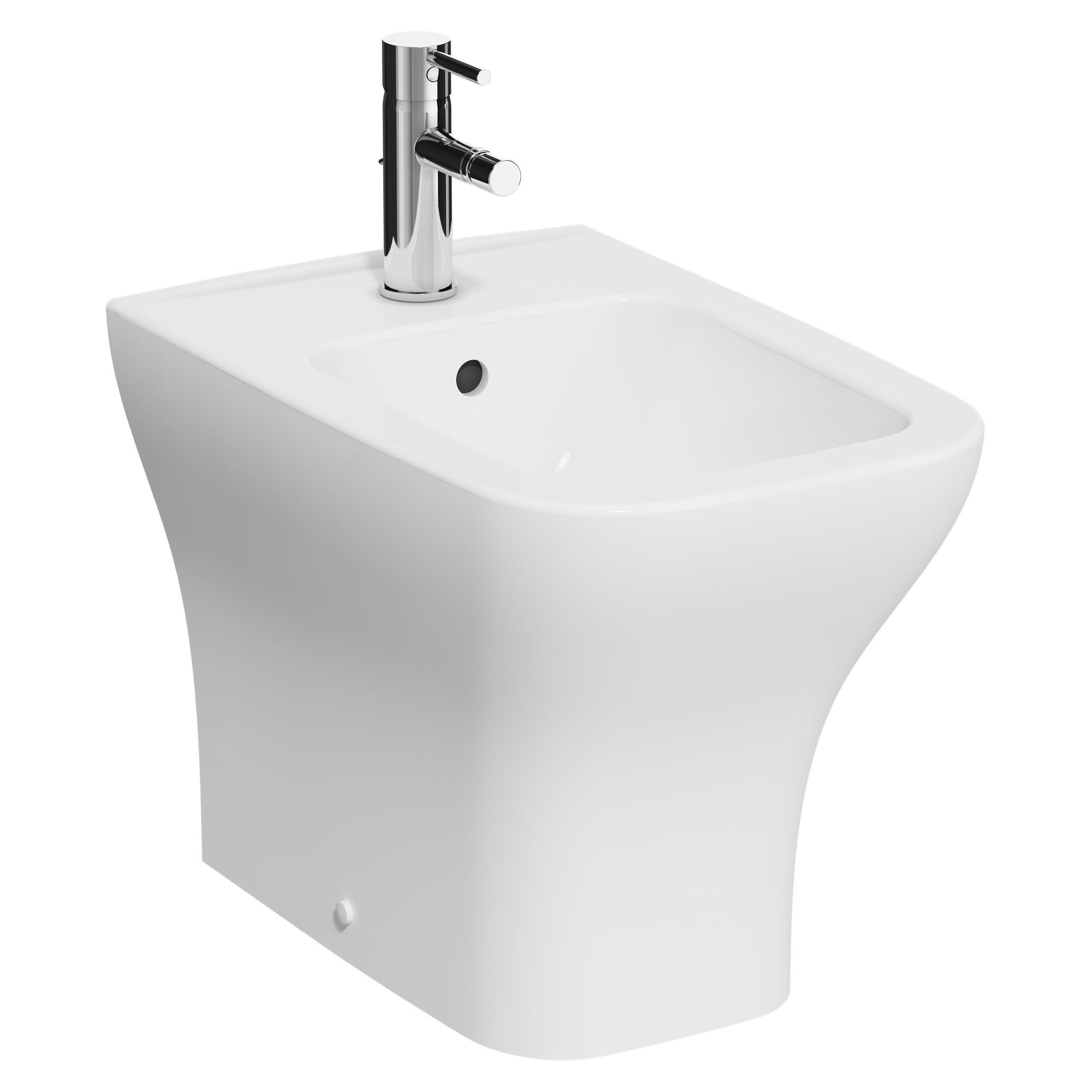Kartell K-Vit Eklipse Square Back to Wall Bidet