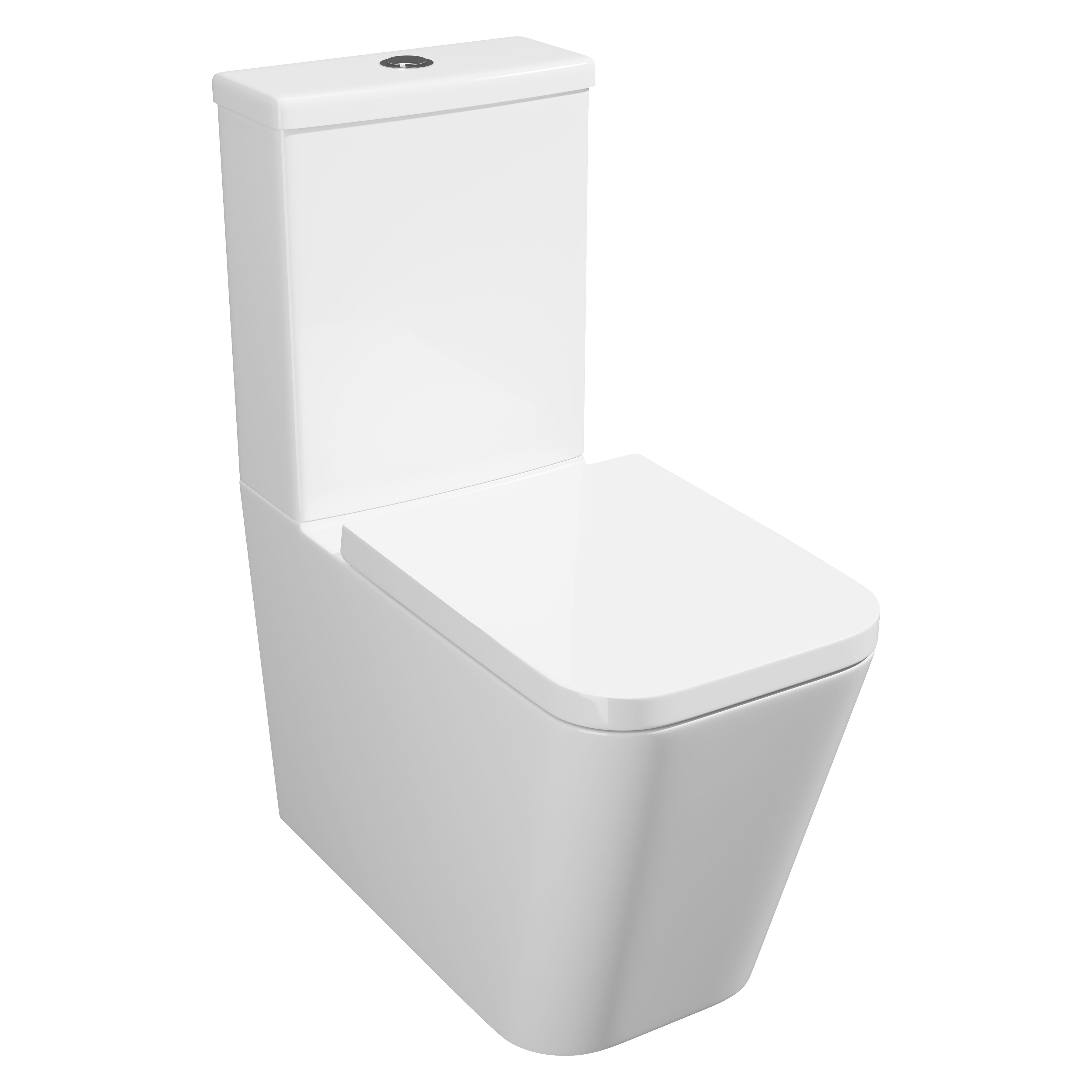 Kartell K-Vit Genoa Square Closed Back Close Coupled Pan