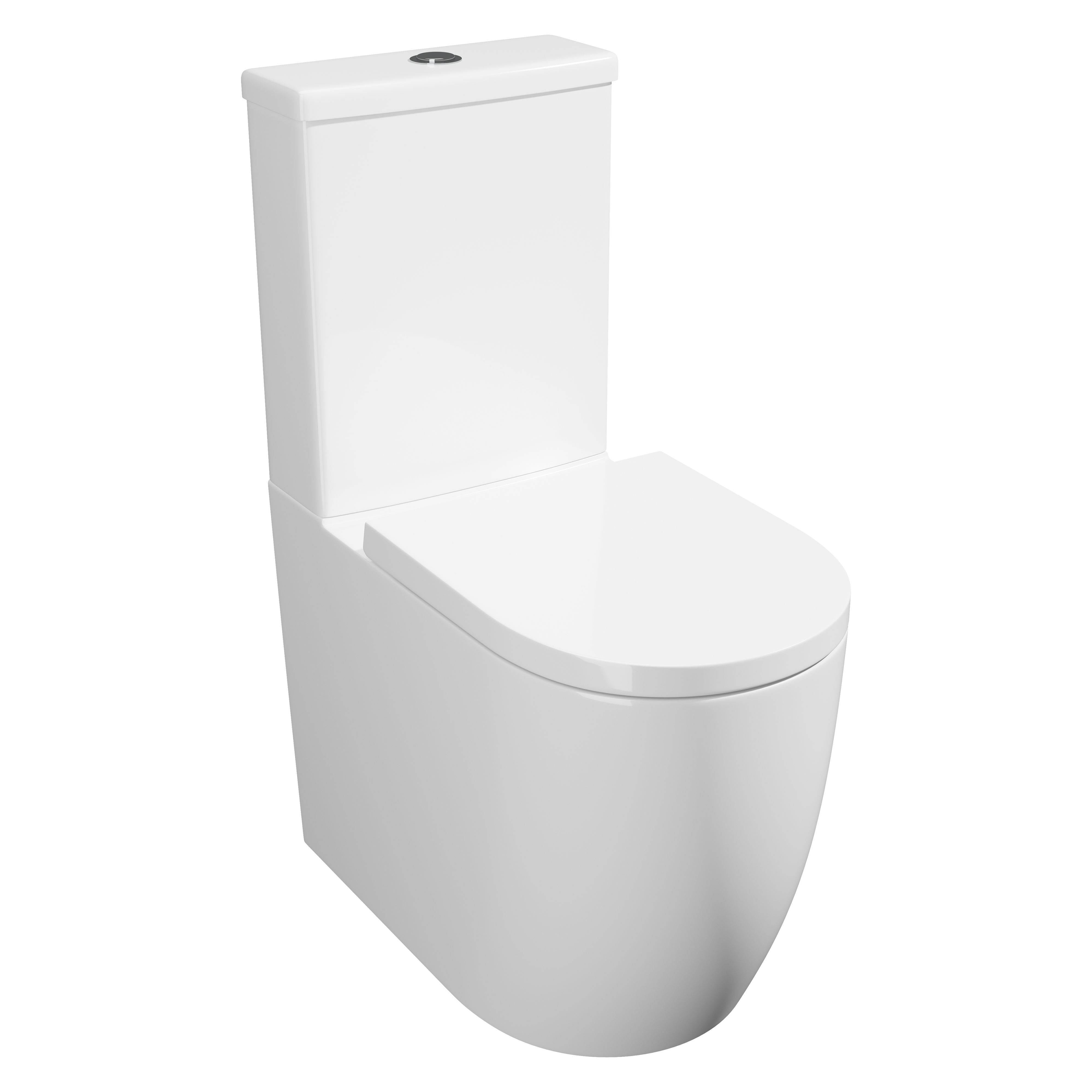 Kartell K-Vit Genoa Round Comfort Height Rimless Close Coupled Pan