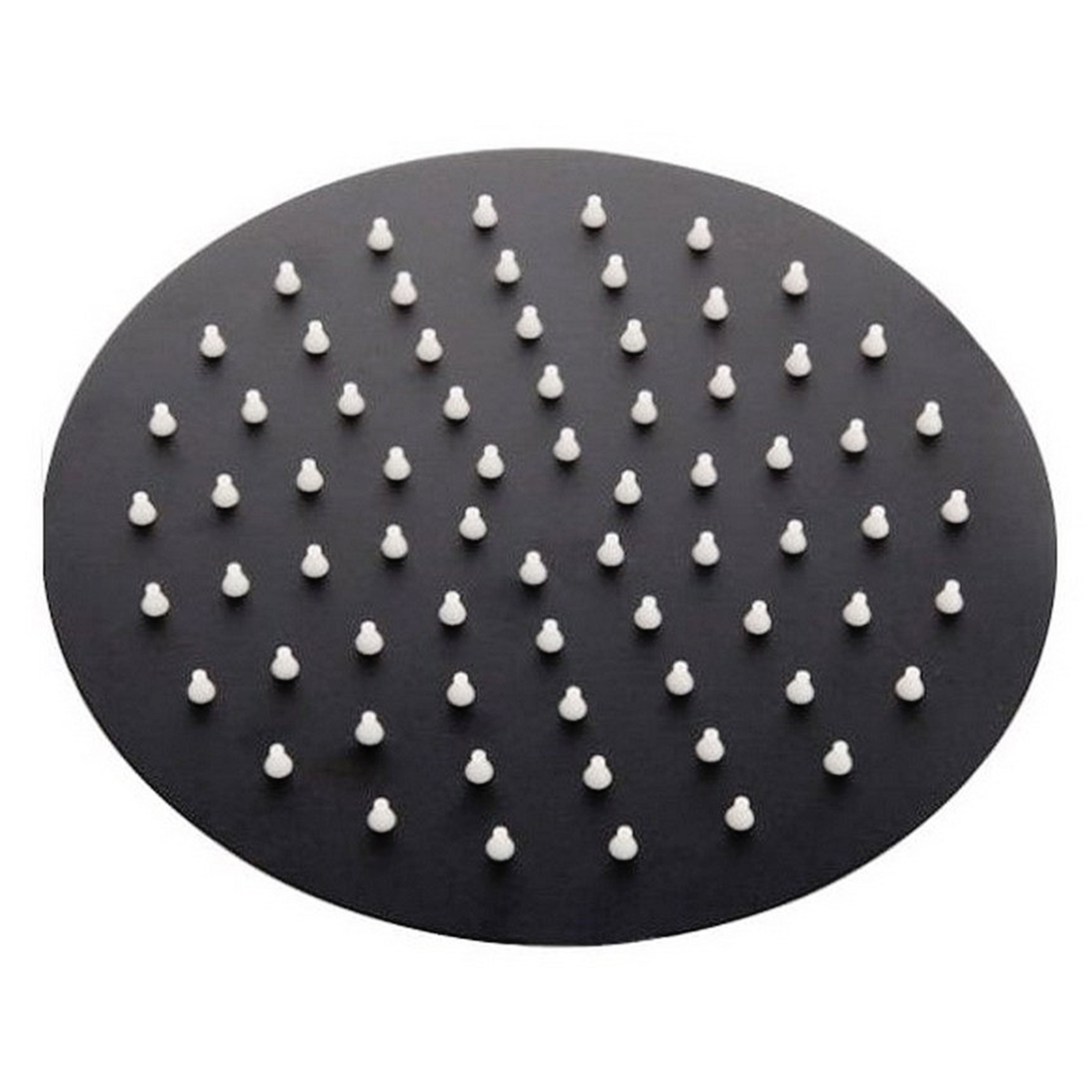 Kartell K-Vit Nero Round Drencher Shower Head 300mm - SHO154NR