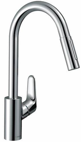 Hansgrohe Focus Single Lever Kitchen Mixer 240 Tap with Pull Out Spray - 31815000