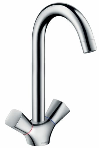 Hansgrohe Logis 2 Handle Kitchen Mixer Tap 220 Chrome - 71280000